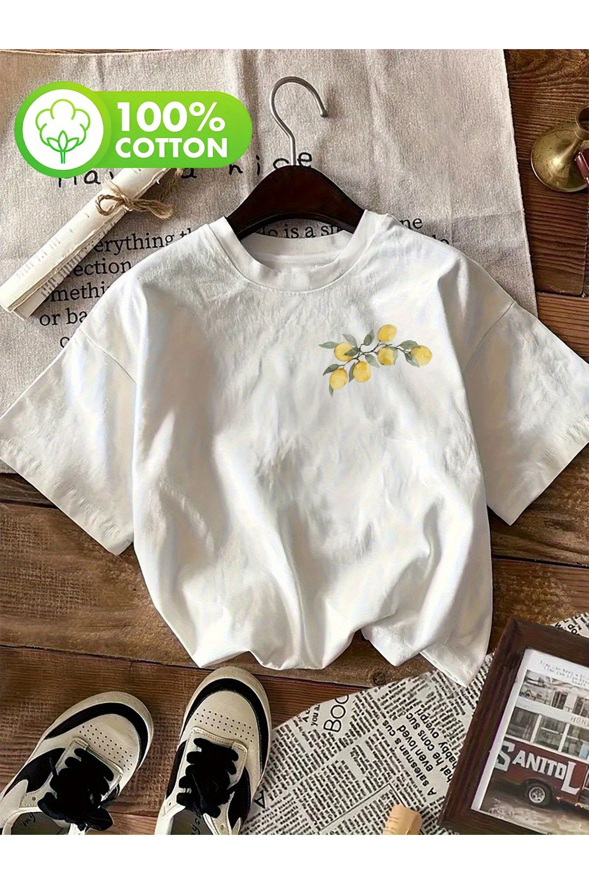 Jakinta Outdoors Baskılı Oversize Bisiklet Yaka Tişört – Pamuk Penye 2 İplik | Unisex & Günlük Rahat