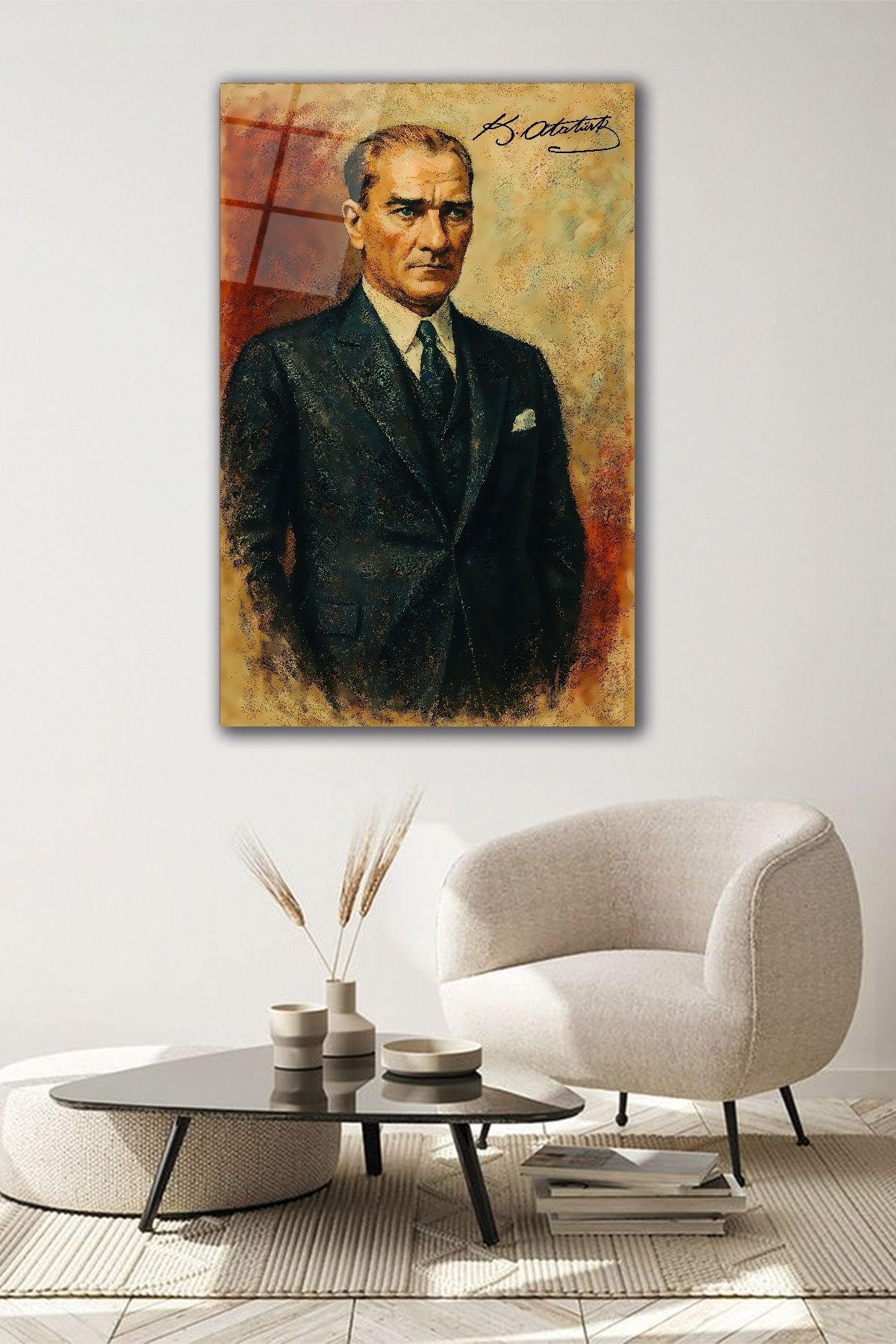 Royal Art Exclusive Atatürk Cam Tablo