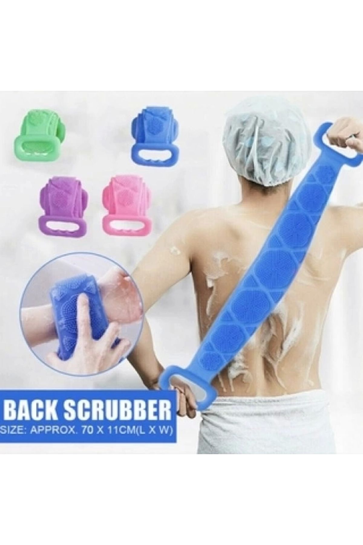 Generic Silikon Çift Taraflı Banyo Kesesi