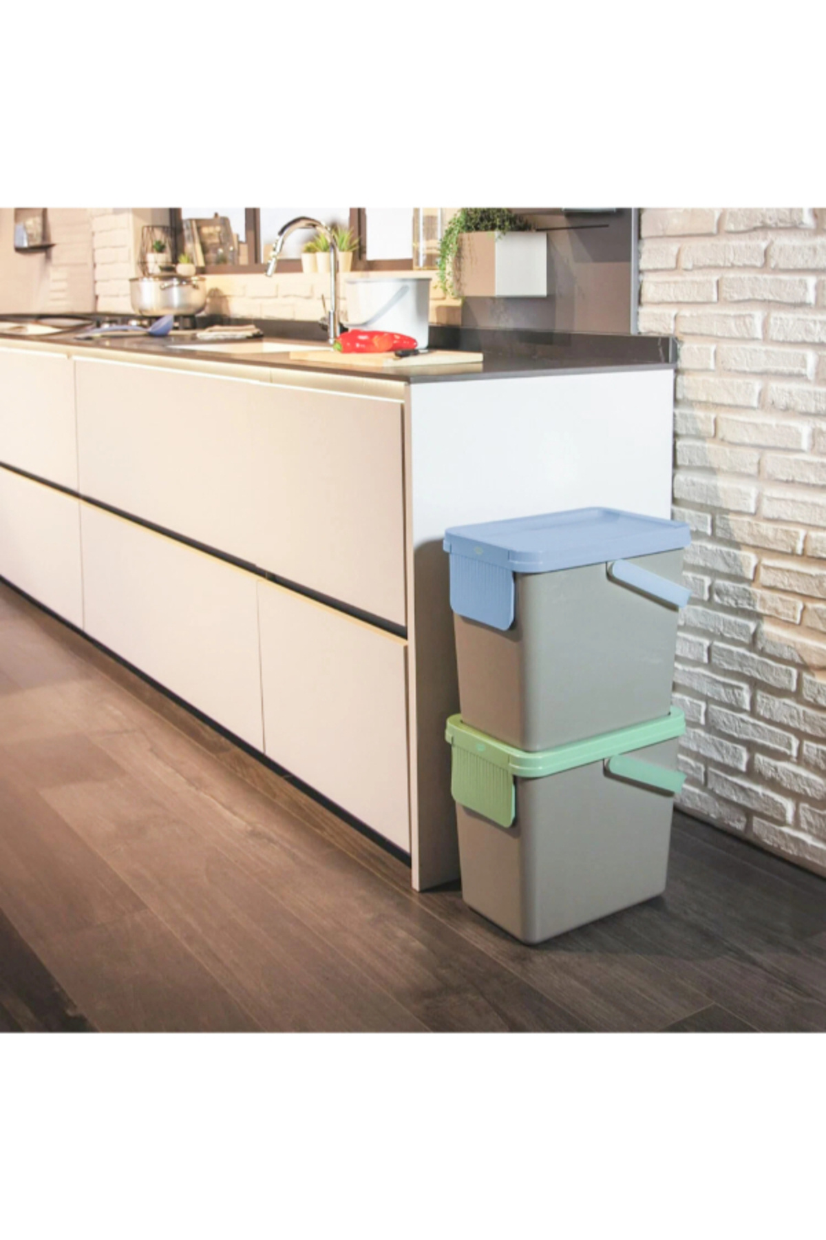 Snips-3-Piece Garbage and Waste Sorting Recycling Bin Set 6