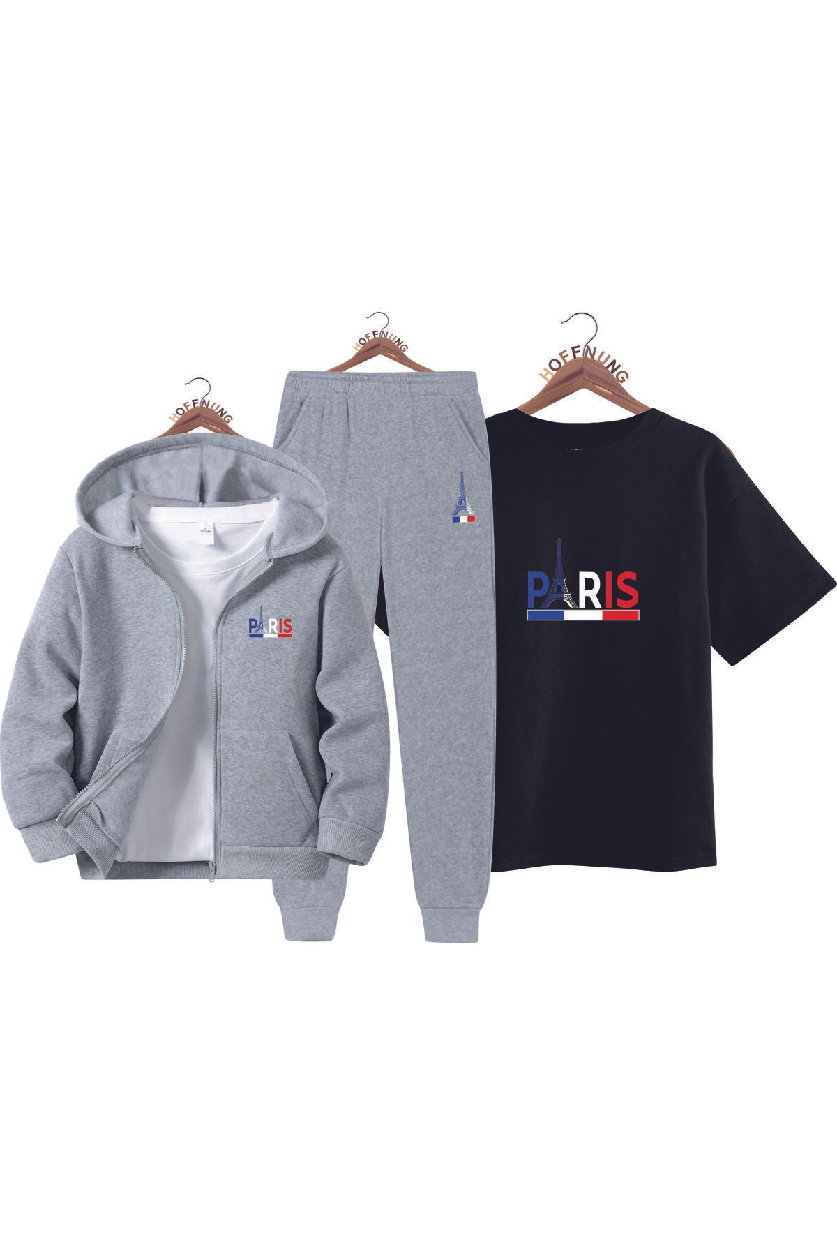 HOFFNUNG 3 pieces summer season FULL ZIP EIFFEL TOWER SUMMER MODE