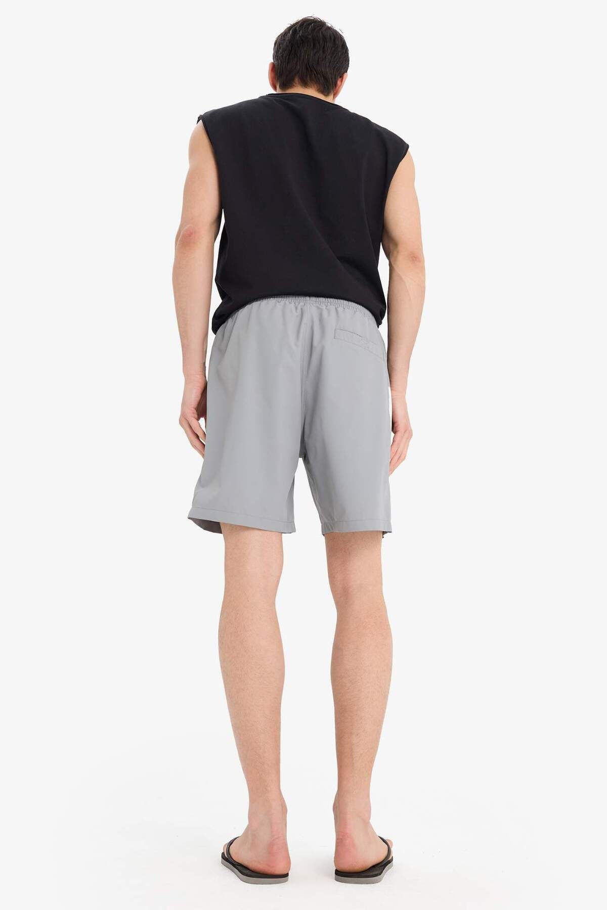 DeFacto-Regular Fit Mesh Lined Short Length Swim Shorts B7255Ax25Hs 7