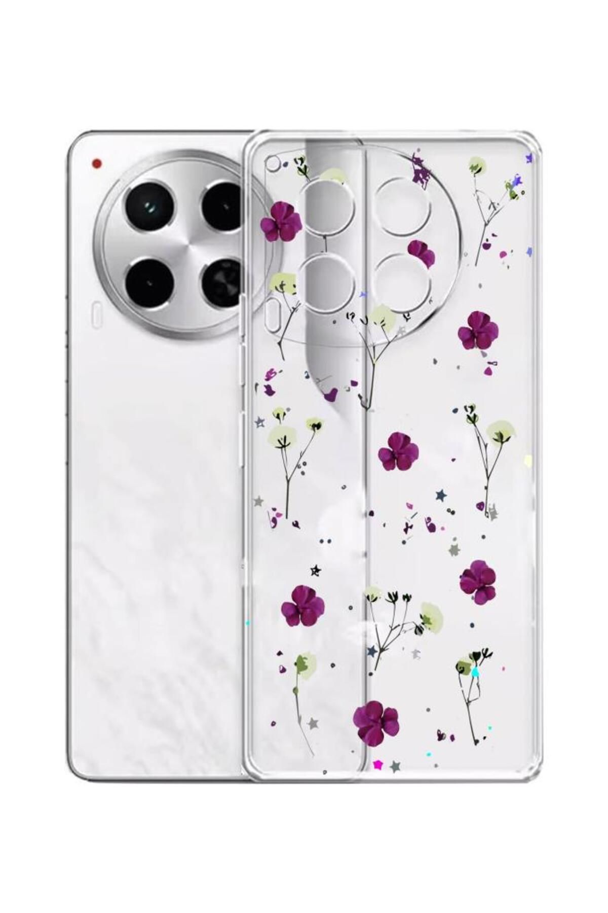 3GEN CASE Tecno Camon 30 Uyumlu Desenli Şeffaf Silikon Kılıf