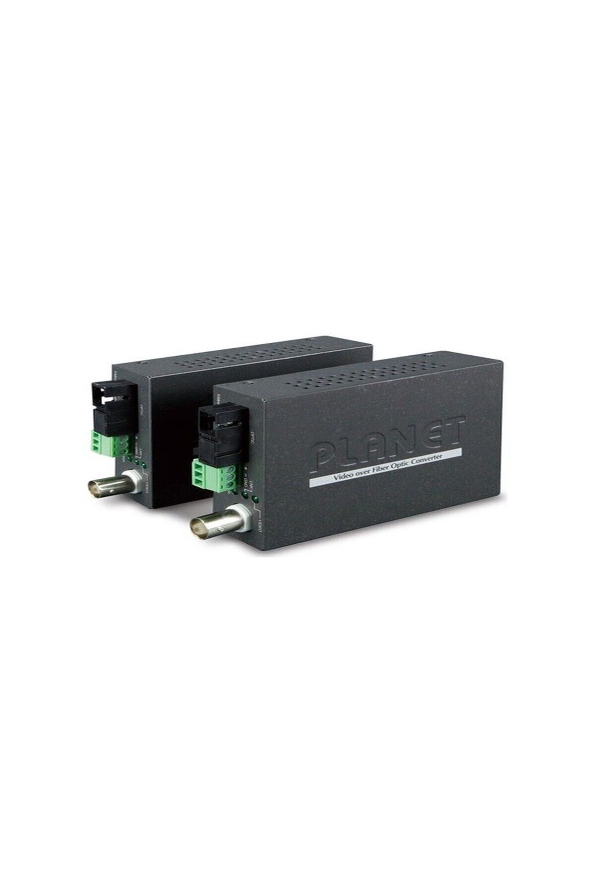 evimdeyokyok 1-channel 4-in-1 Video Over Gigabit Fiber Bundle Kit Vf-106g-t + Vf-106g-r