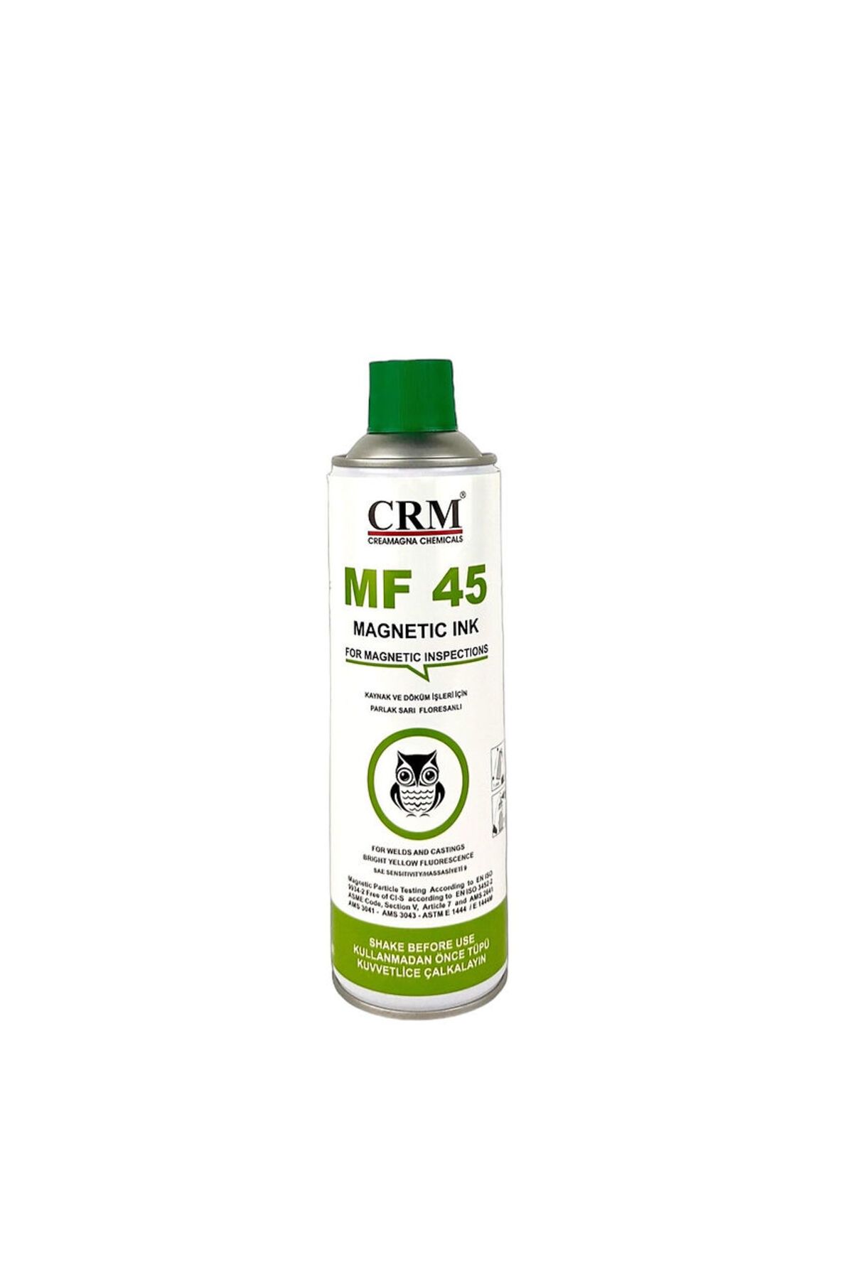 CRM UV-FLORESANLI MANYETİK PARÇACIK SPREY 500 ml. (Yüzey Çatlakları İçin Manyetik Test)