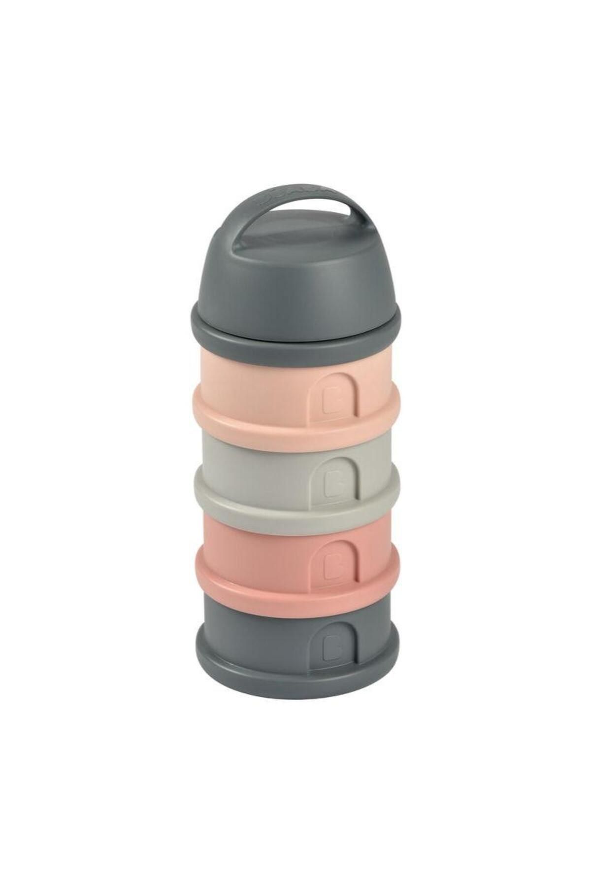 Beaba-Recipient lapte praf 4 compartimente Beaba Mineral Grey/Pink 1