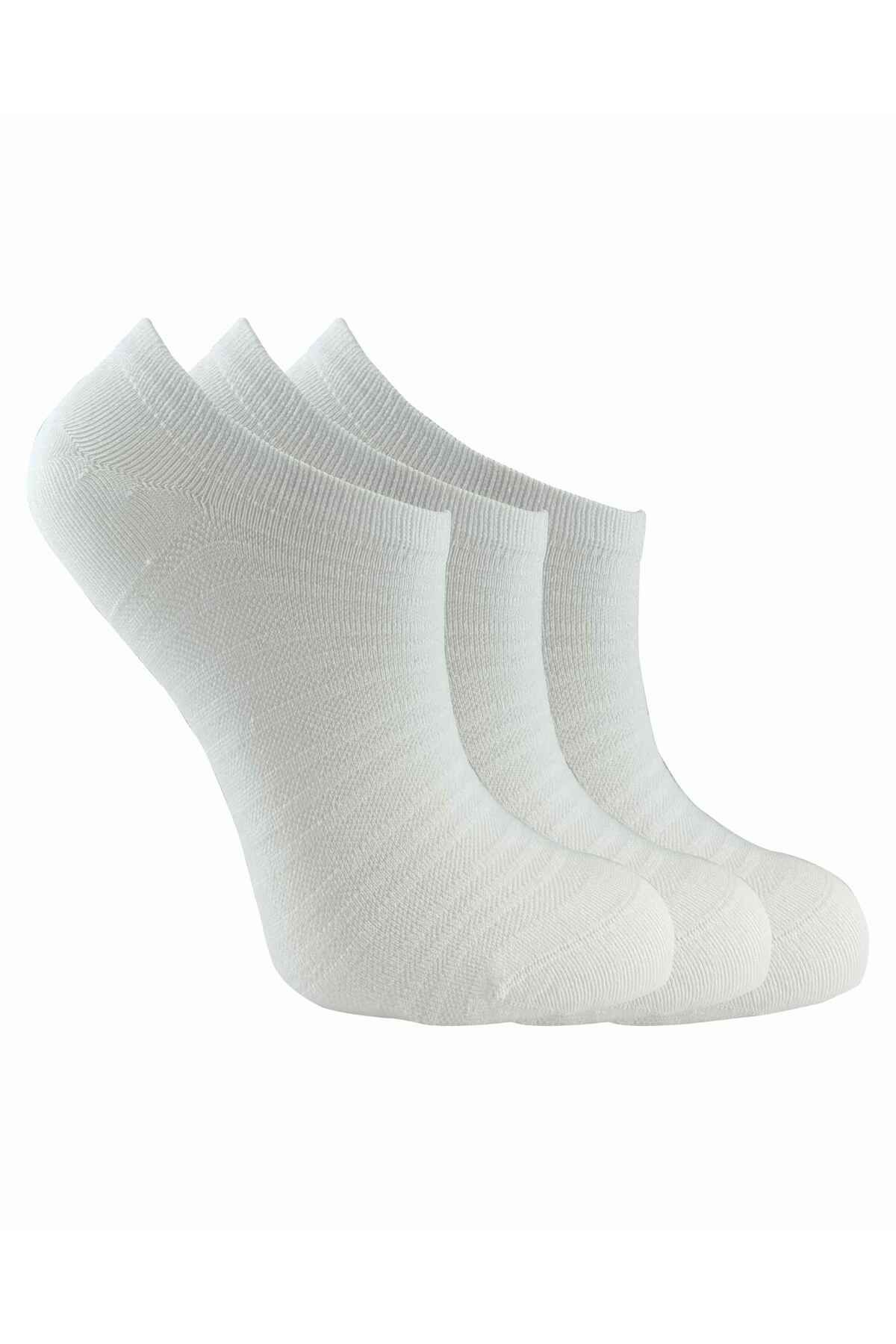 modasocks Sneakers 3 Çift Beyaz Kadın
