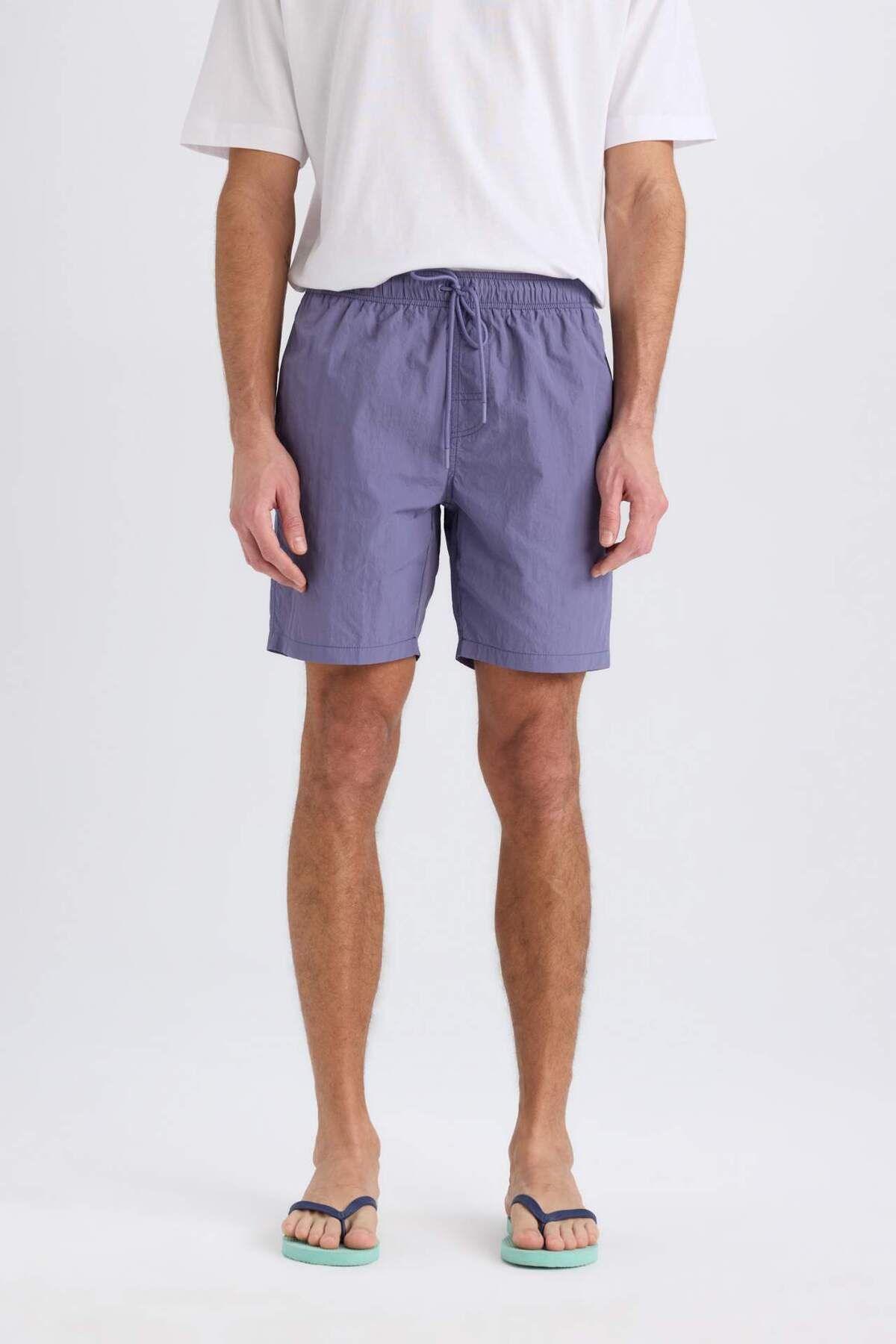 DeFacto-Regular Fit Mesh Lined Above Knee Sea Shorts E0978Ax25Hs 4