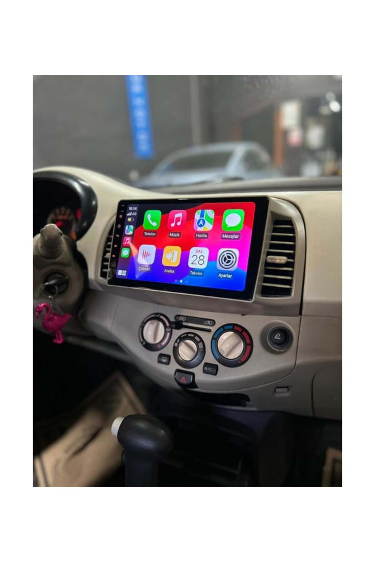 SOUNDCİTY NİSSAN MİCRA 2002-2010 uyumlu   MULTİMEDYA CARPLAY EKRAN SETİ 4 GB RAM 64 HAFIZALI