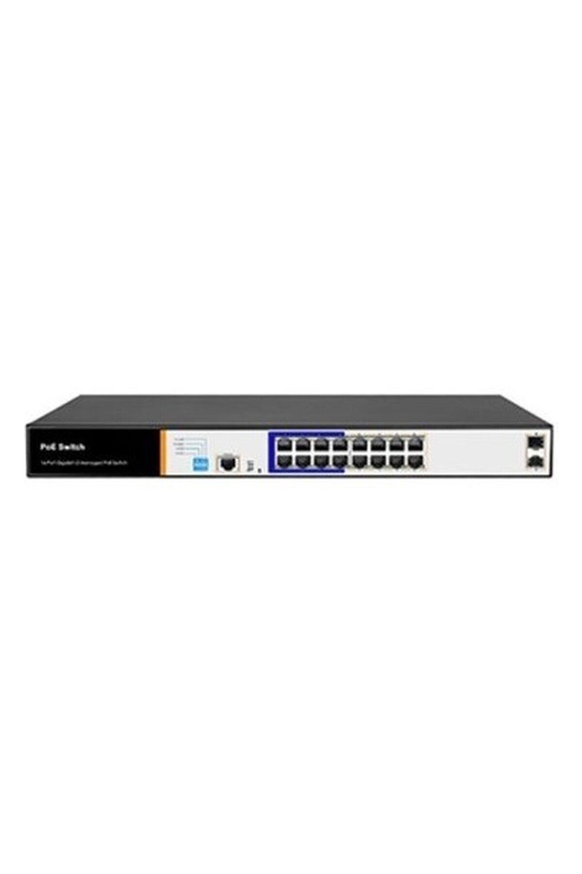 Tiandy YPS-3016G-2SFP-L2 16 Port Gigabit Poe 2 Port Gigabit Sfp Layer2 Yönetilebilir Aı Poe Switch