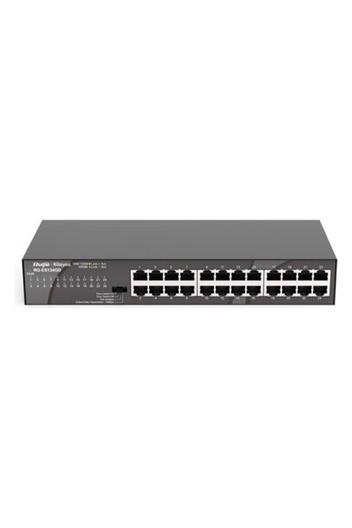 RUIJIE RG-ES124GD 24 Port 10/100/1000 Yönetilemez Rack Mount Çelik Kasa Switch