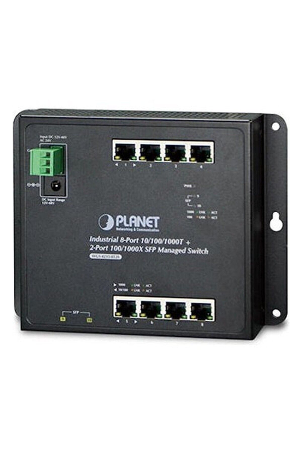 Planet PL-WGS-4215-8T2S 8 Port 10/100/1000T 2 Port 1000X Sfp L2 L4  Duvar Tipi Switch Uyumlu