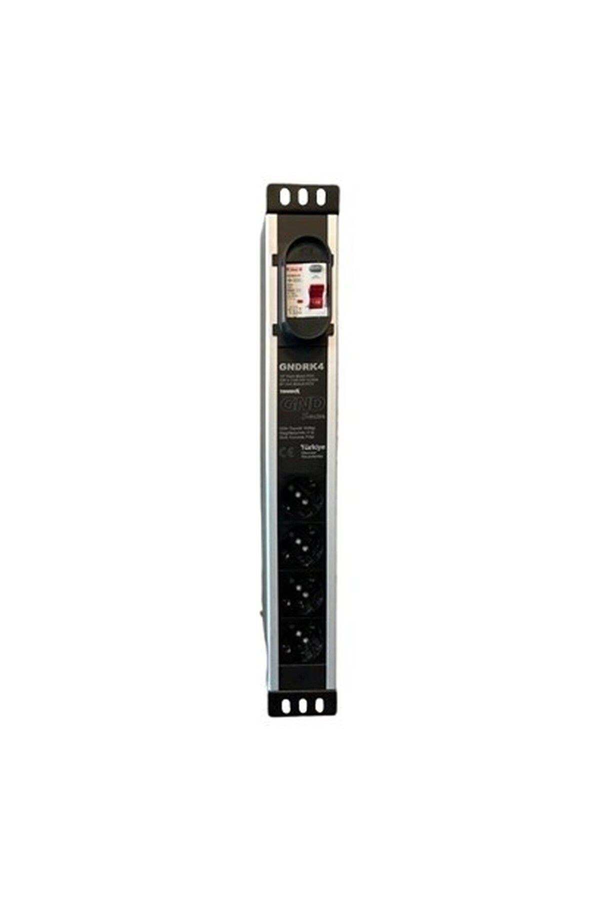 Trimbox Trımbox Gndrk4 Rack Kabinet Nötr - Toprak Regulasyonlu 4lü Koruma Prizi