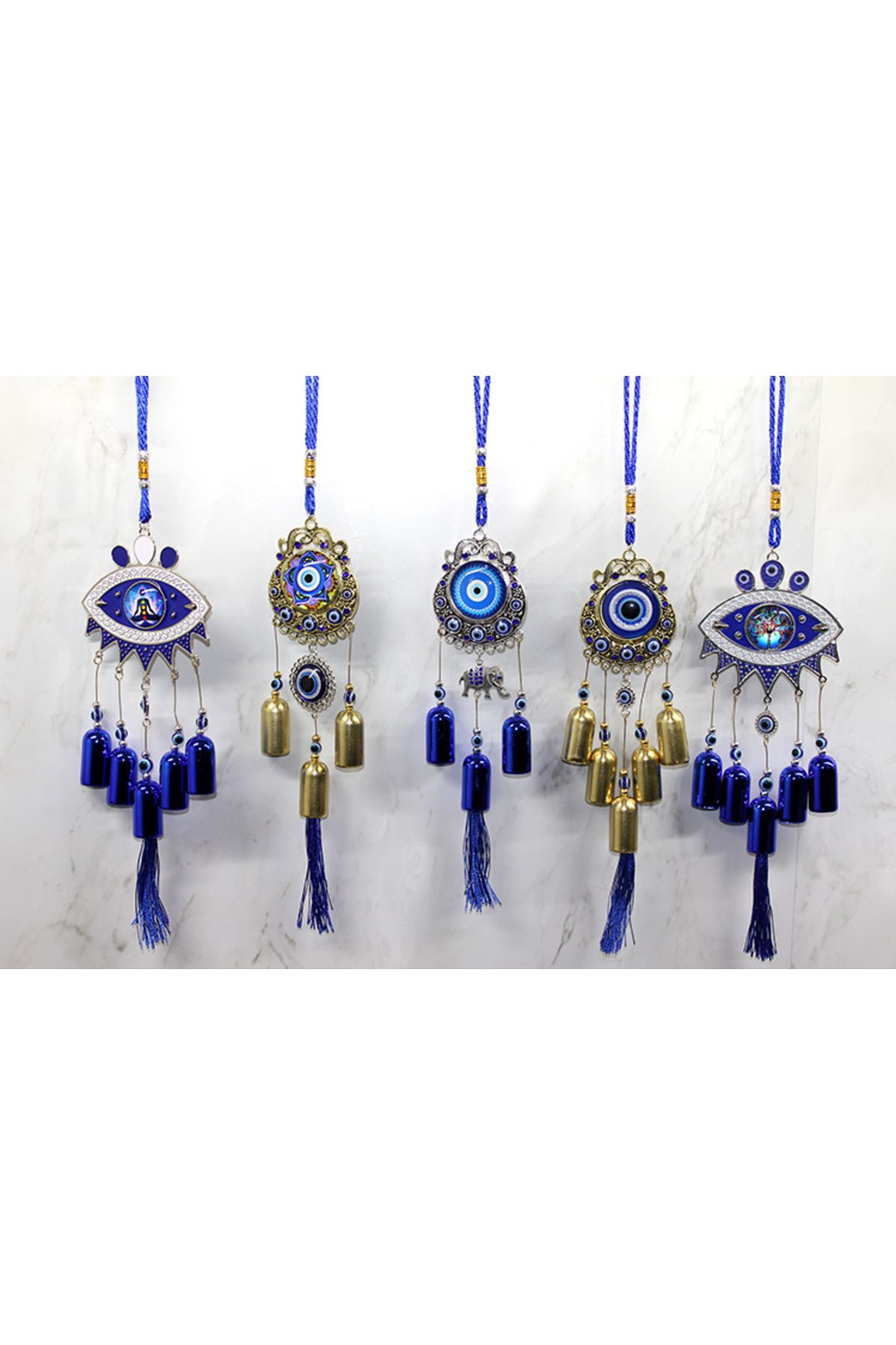 MR RZN STORE Metal Nazar Boncuğu Çan Model 1