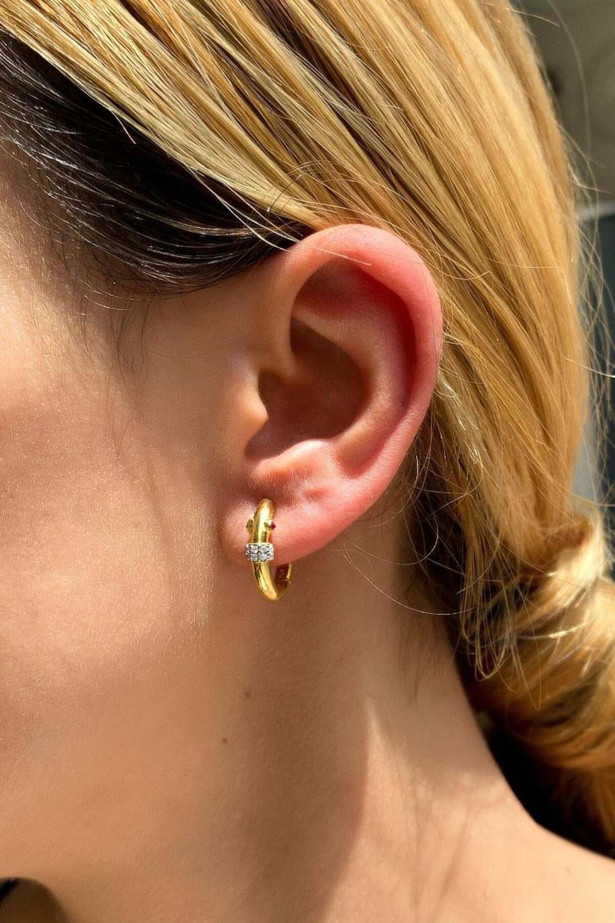 Spossy Silver Jewelry Küçük Boy Serenay Halka Küpe
