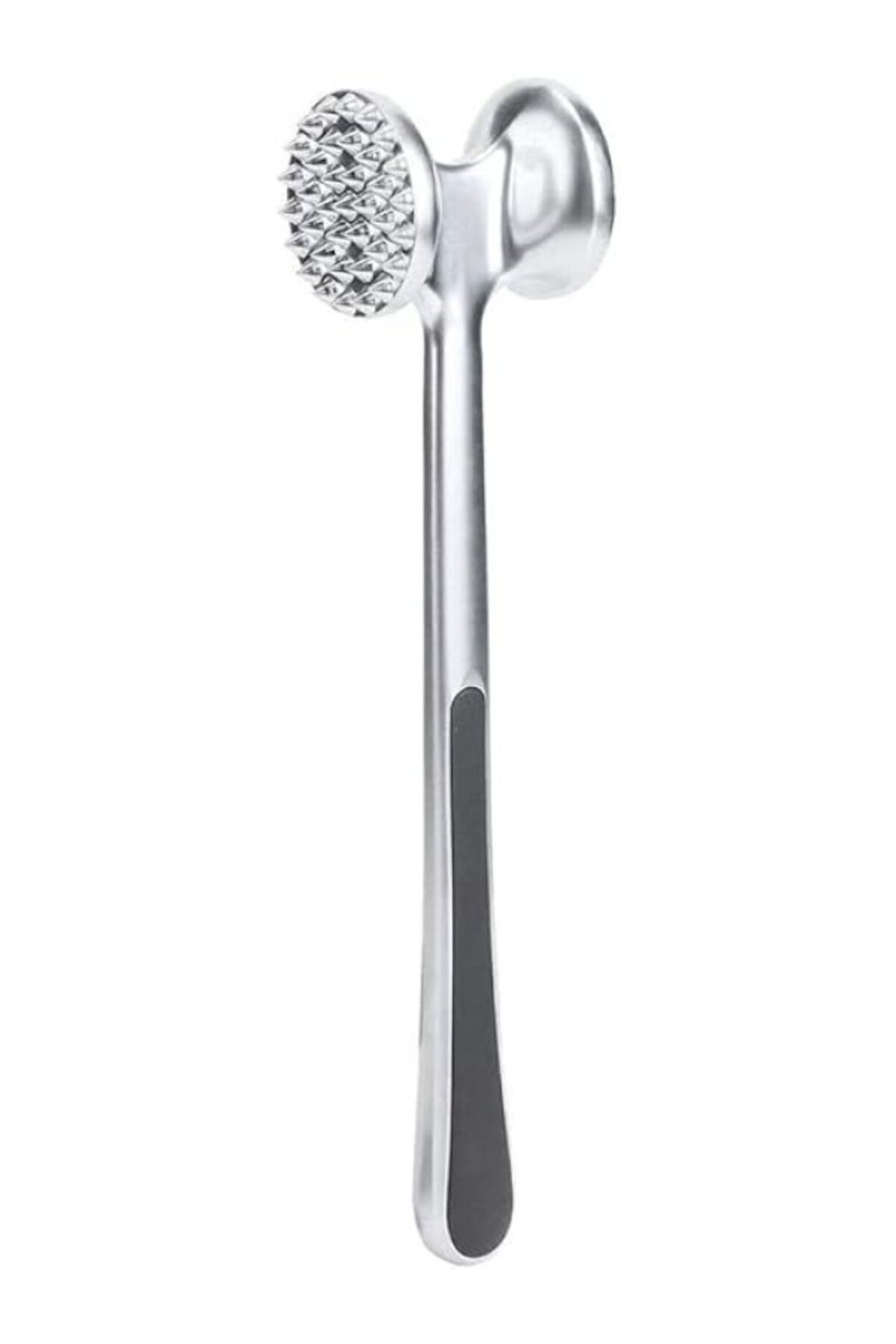 ShopZum Mallart® Paslanmaz Çelik Et Döveceği, 22 Cm, Çift Taraflı Başlık, Kaymaz Saplı