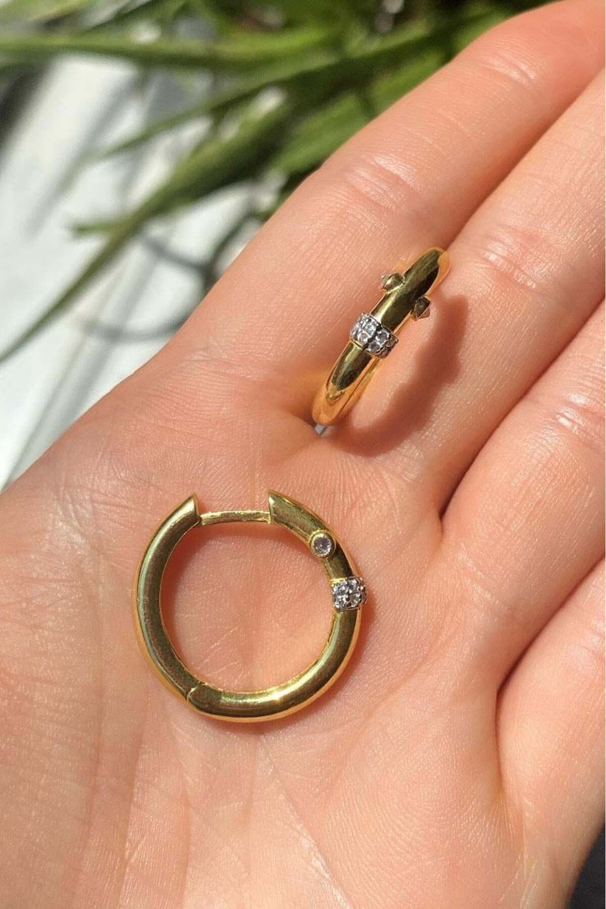 Spossy Silver Jewelry Büyük Boy Serenay Halka Küpe