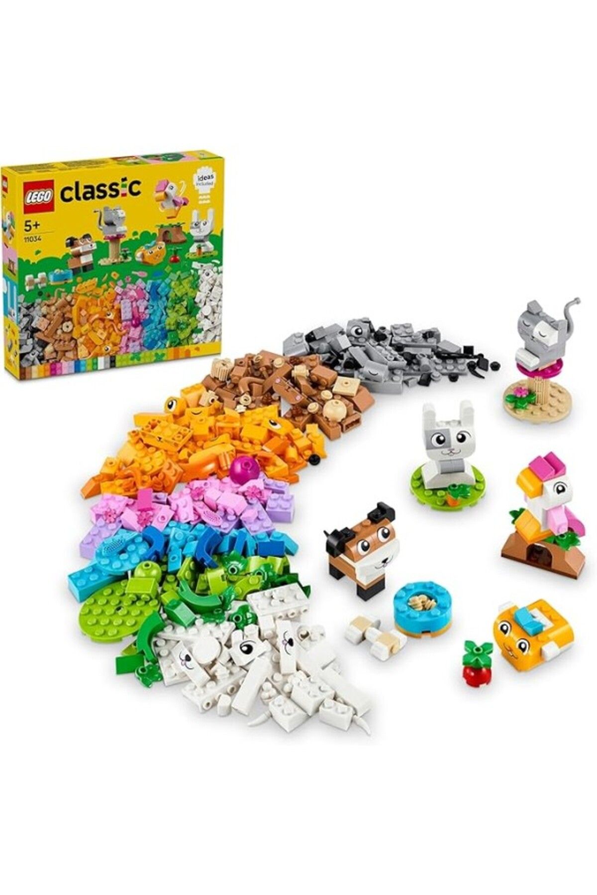 ShopZum Classic Yaratıcı Evcil Hayvanlar 11034 – 5 Yaş Ve Üzeri İçin Hayvan Figürleri İçeren Yaratıcı