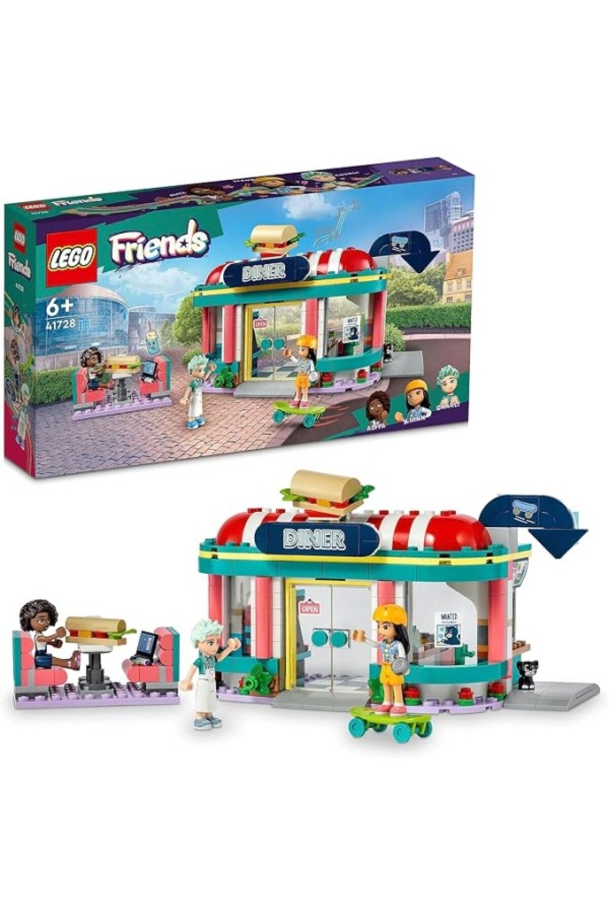 ShopZum Lego® Friends Heartlake Şehir Merkezi Restoranı 41728 6 Yaş Ve Üzeri Liann, Aliya Ve Charli