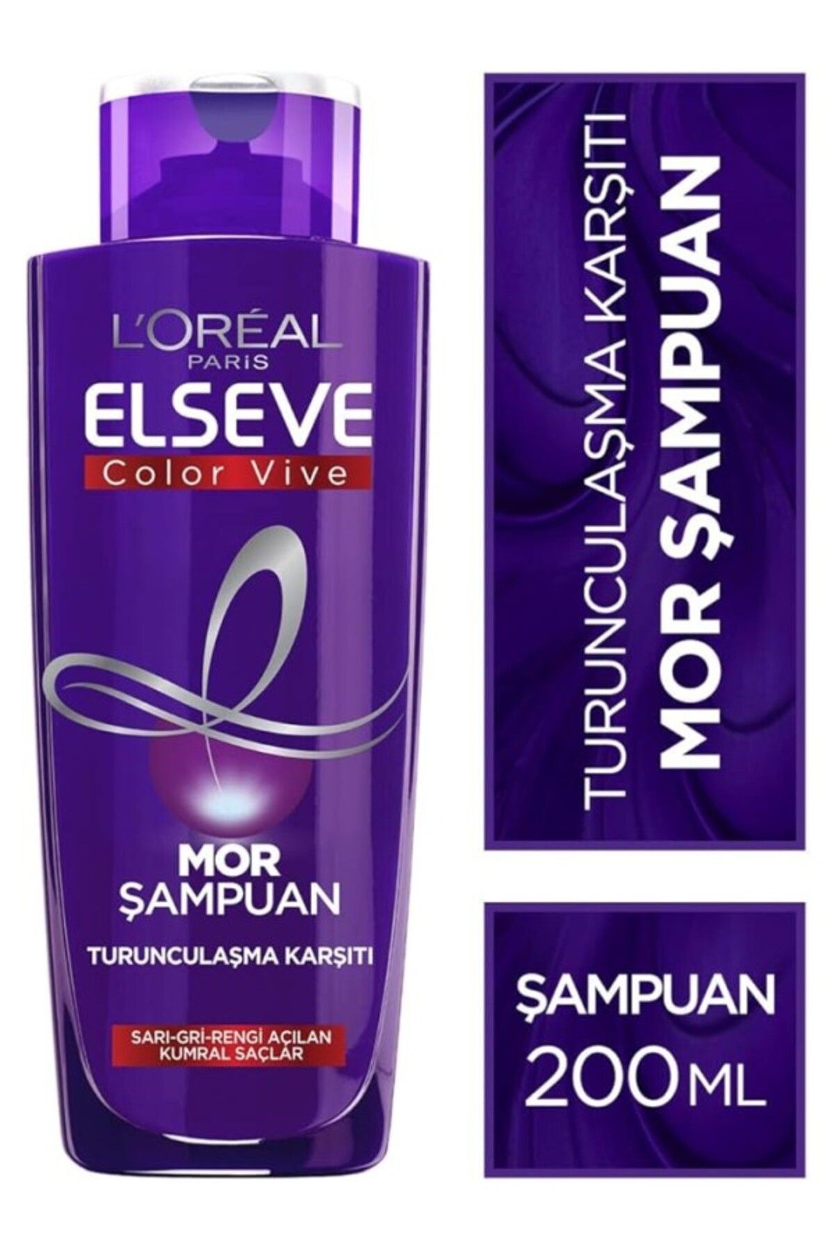 ShopZum L’Oréal Paris Turunculaşma Karşıtı Mor Şampuan (200 Ml)
