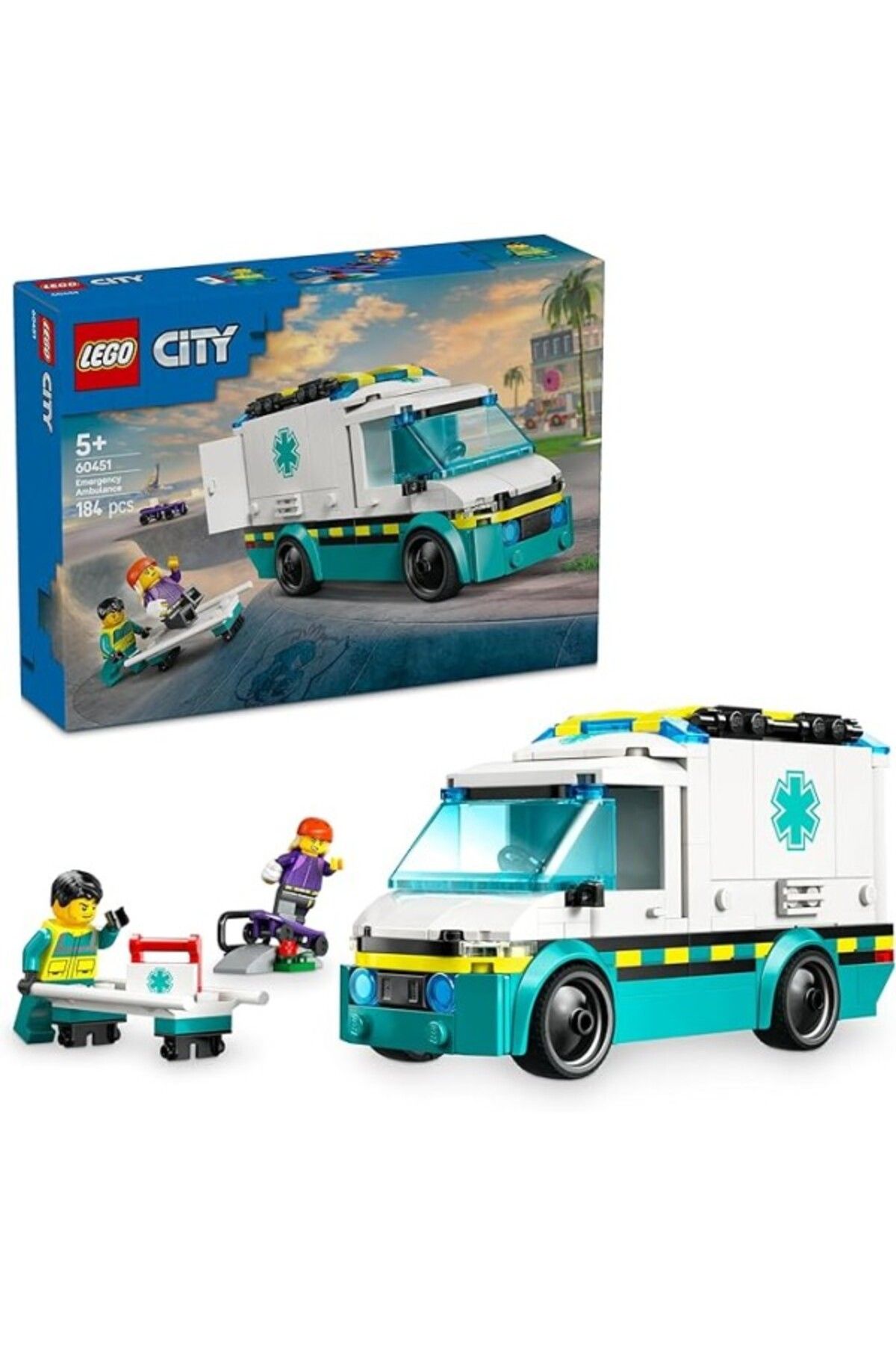 ShopZum City Acil Yardım Ambulansı 60451 - Model Araç Seven 5 Yaş Üzeri Çocuklar Yaratıcı Oyuncak