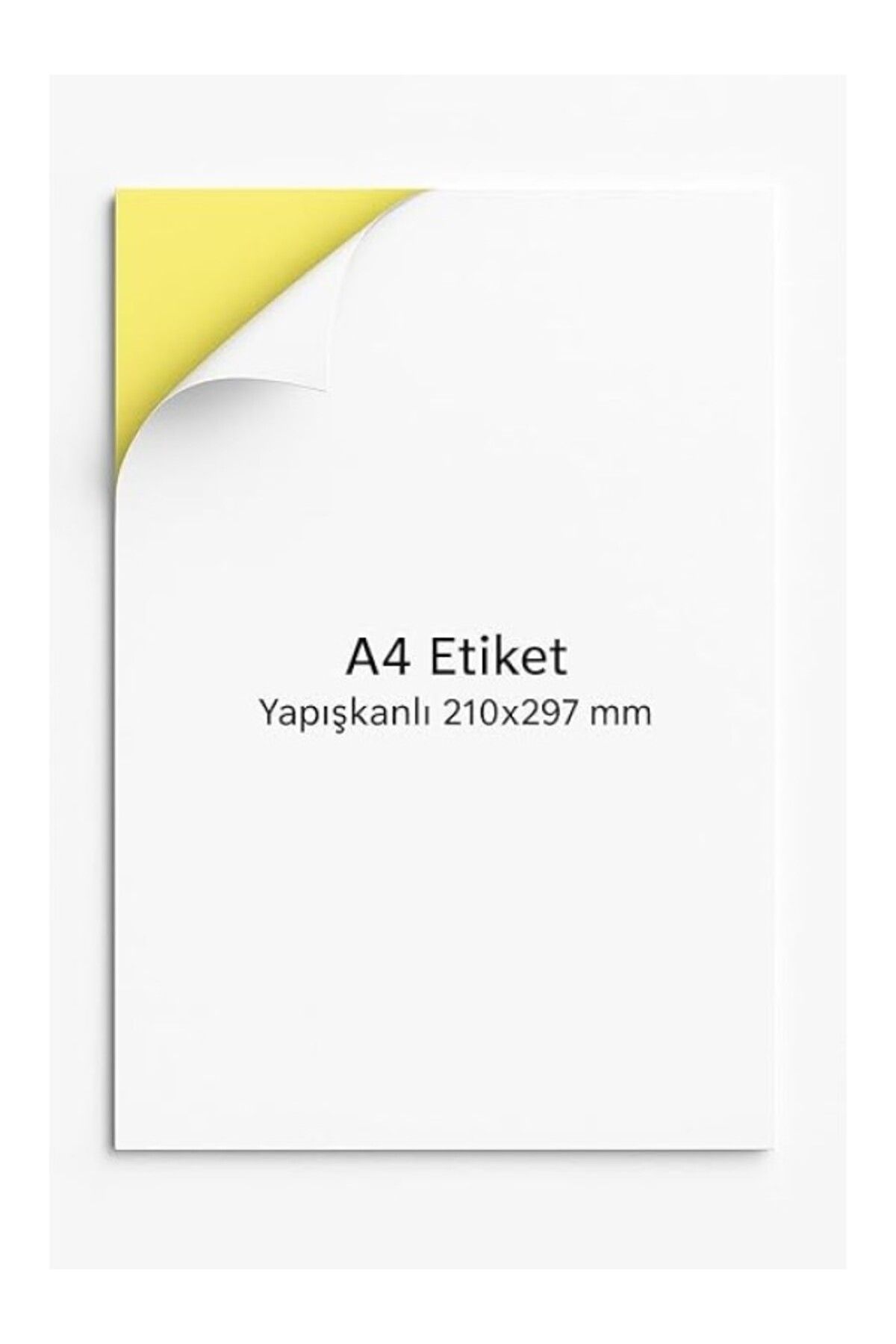 ShopZum A4 Etiket Yapışkanlı | 20 Sayfa Adres Etiketi 210X297 Mm - Çok Amaçlı Universal