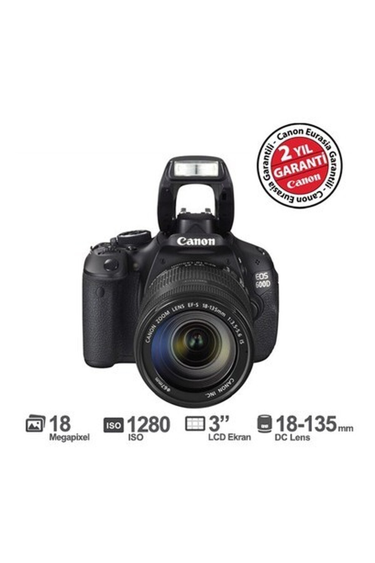 Canon Eos 600D 18-135mm IS II 18 MP 3.0 - Fiyatı, Yorumları