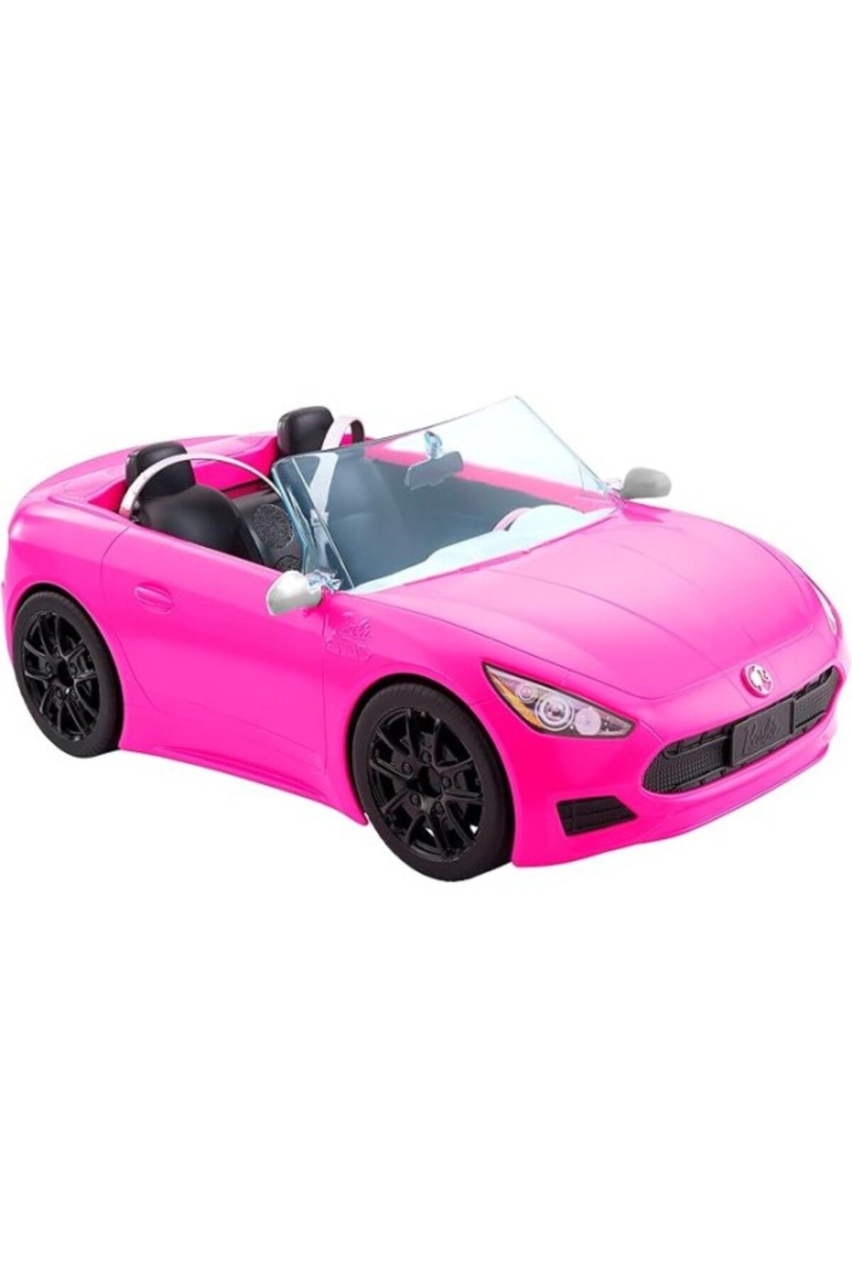 ShopZum Barbie Araba Dönen Tekerlekleri Olan, 2 Kişilik, Üstü Açık Barbie Araç, 3-7 Yaş Arası Çocuklar Için