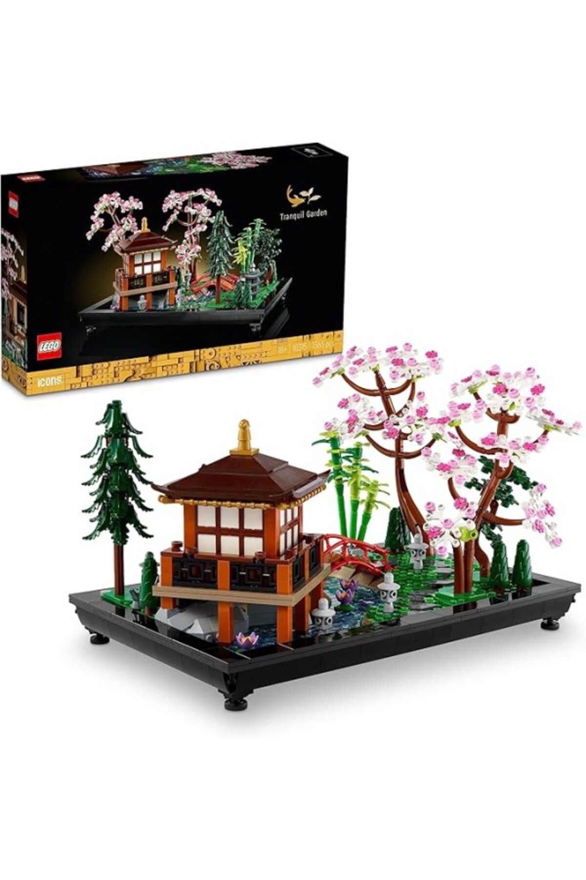 ShopZum Icons Huzurlu Bahçe 10315 - Yetişkinler İçin Dekoratif, Koleksiyonluk Ve Sergilenebilir Çiçek
