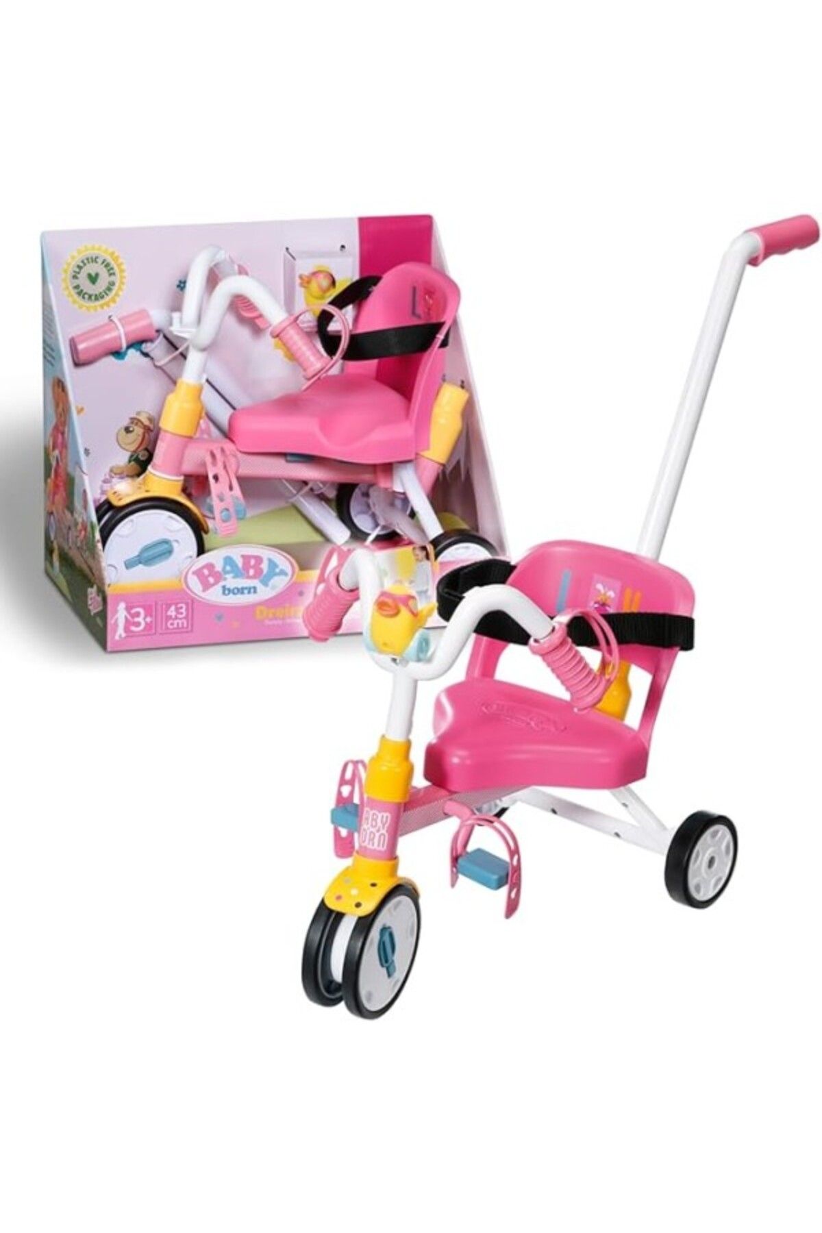 ShopZum Baby Born, Zapf Creation Oyuncak 3 Tekerlekli Bisiklet, 834299, Renkli