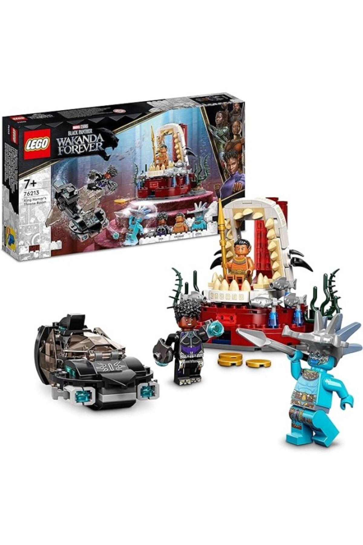 ShopZum Marvel Kral Namor’Un Taht Odası 76213-7 Yaş Ve Üzeri Çocuklar Için Black Panther Oyuncak Yapım