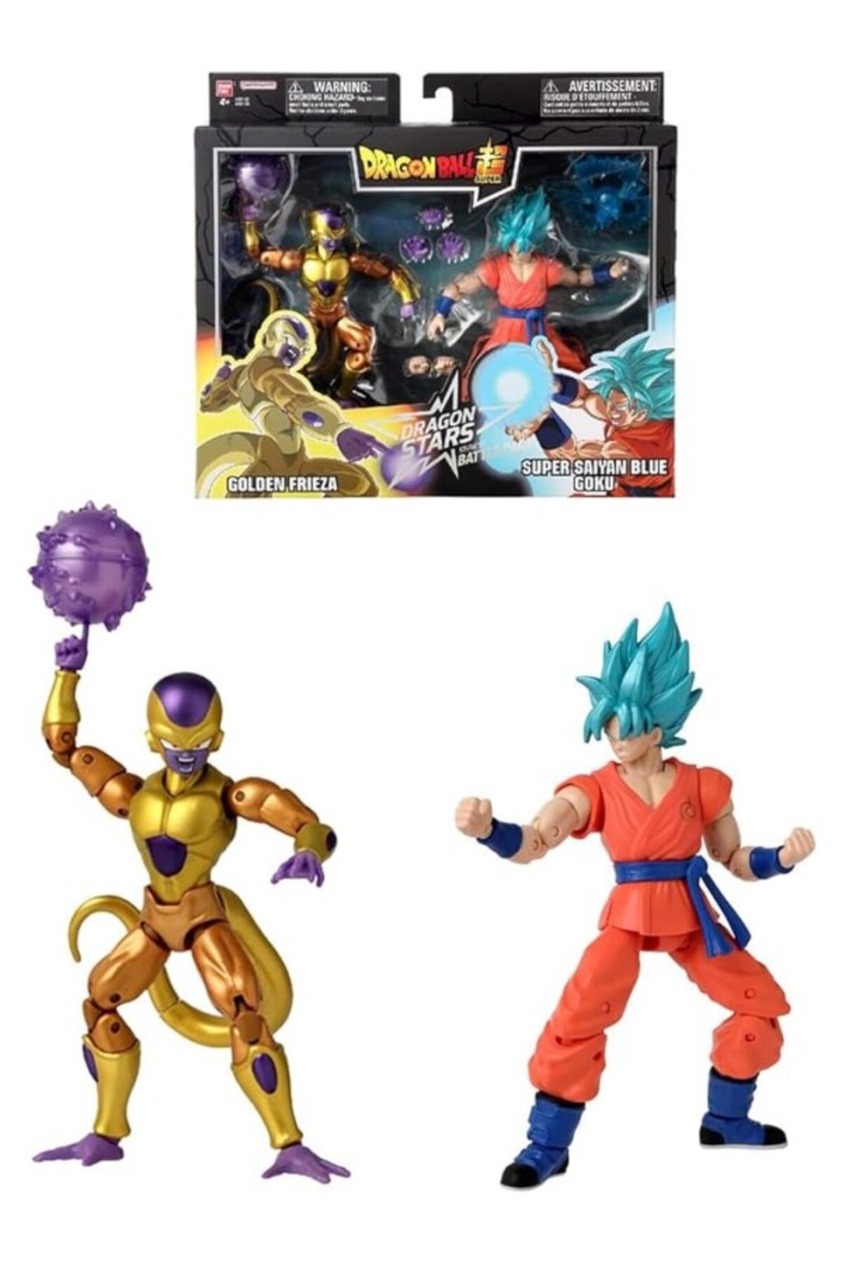 ShopZum Bandai Super Saiyan Blue Goku Vs Golden Frieza Mücadele Paketi, Dragon Stars Serisi