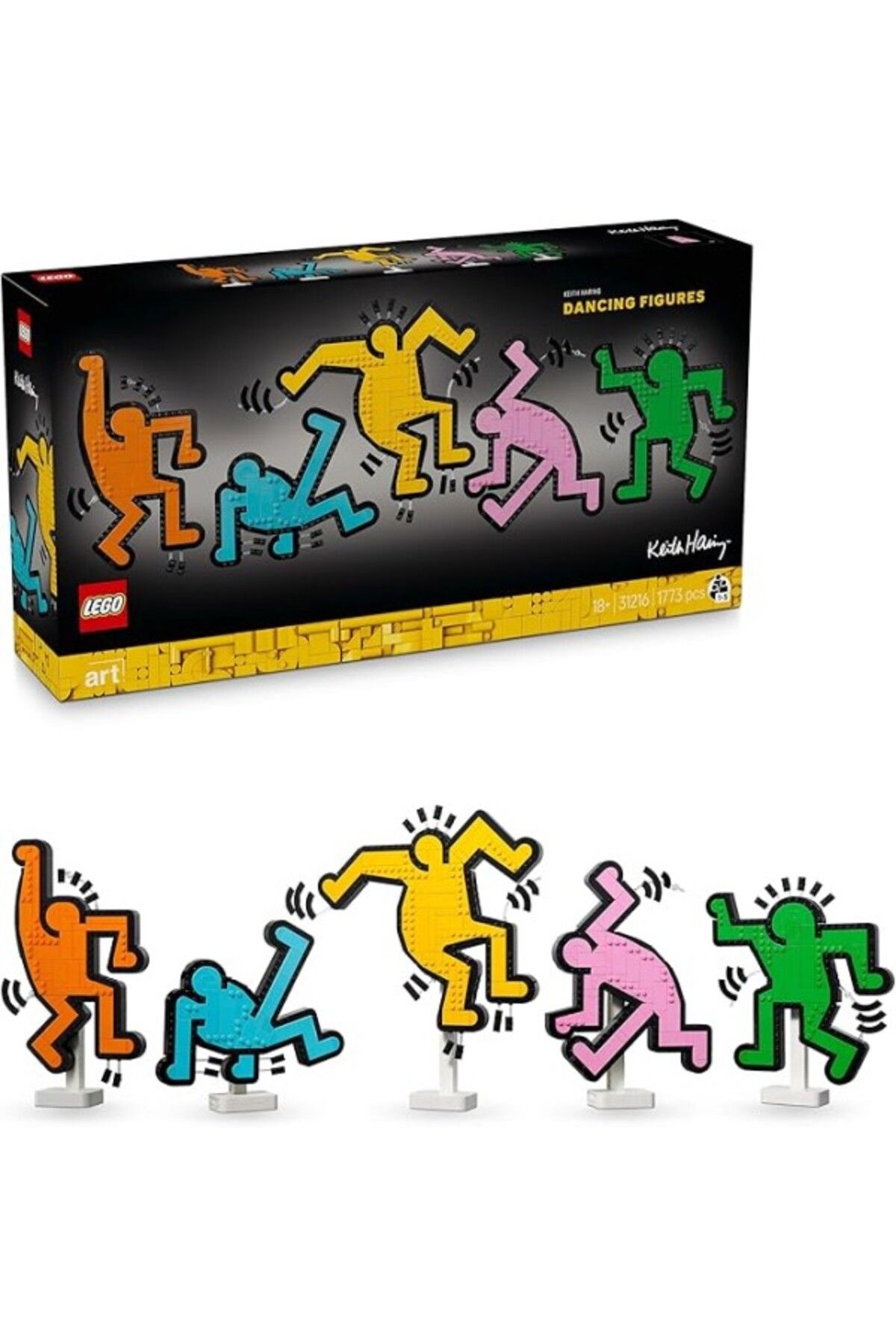 ShopZum Art Keith Haring – Dans Eden Figürler 31216 - Yetişkinler Sergilenebilir Koleksiyonluk