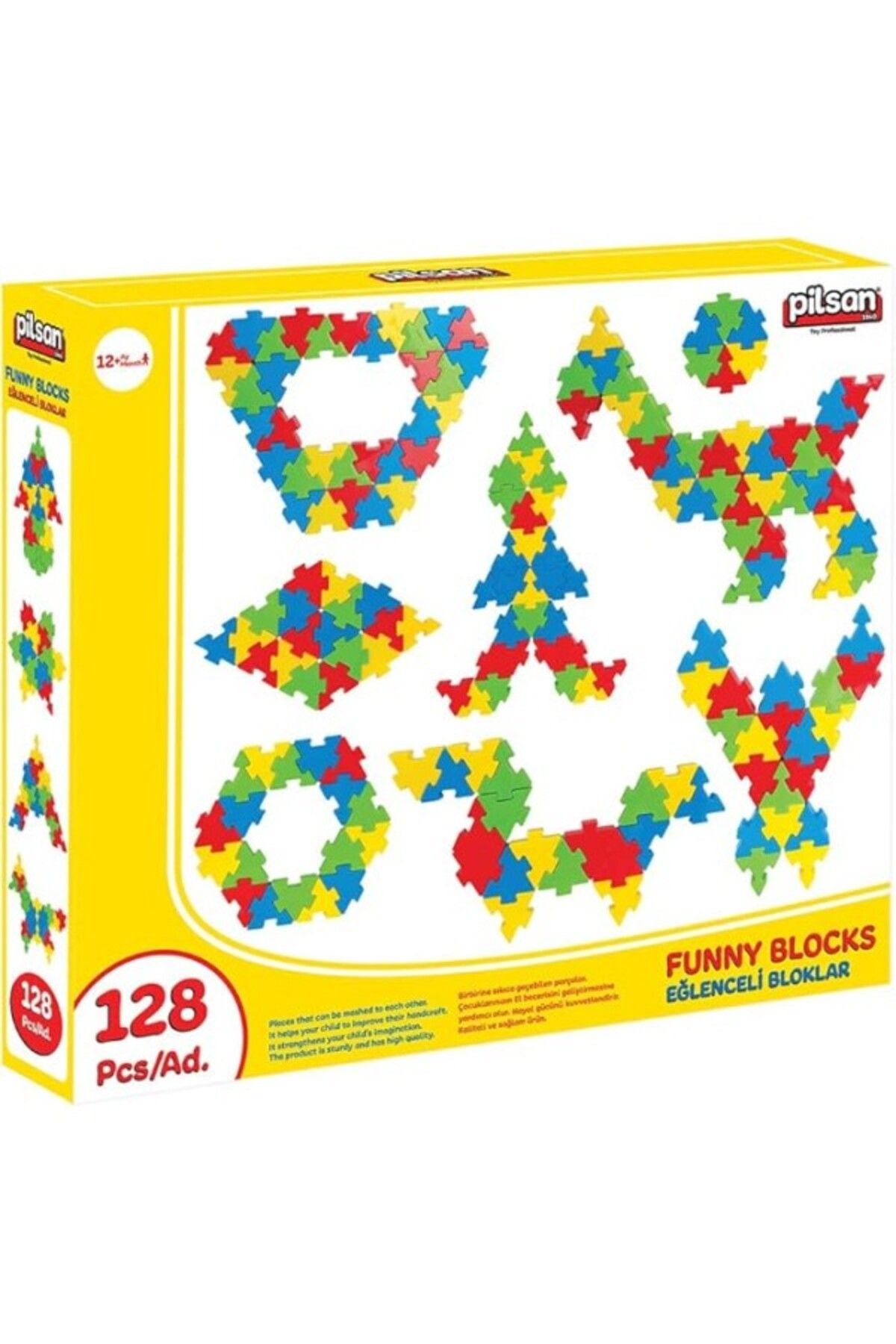 ShopZum Eğlenceli Bloklar 128 Parça