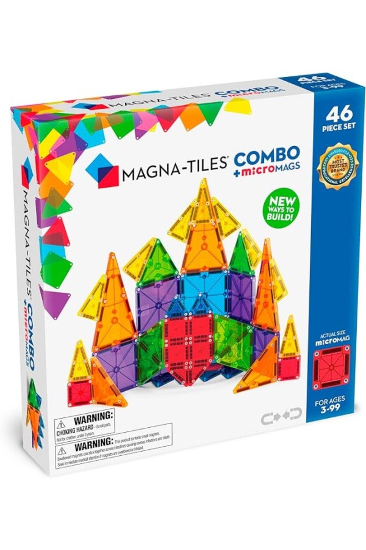 ShopZum Magna Tiles Combo + Micromags - 46 Parça