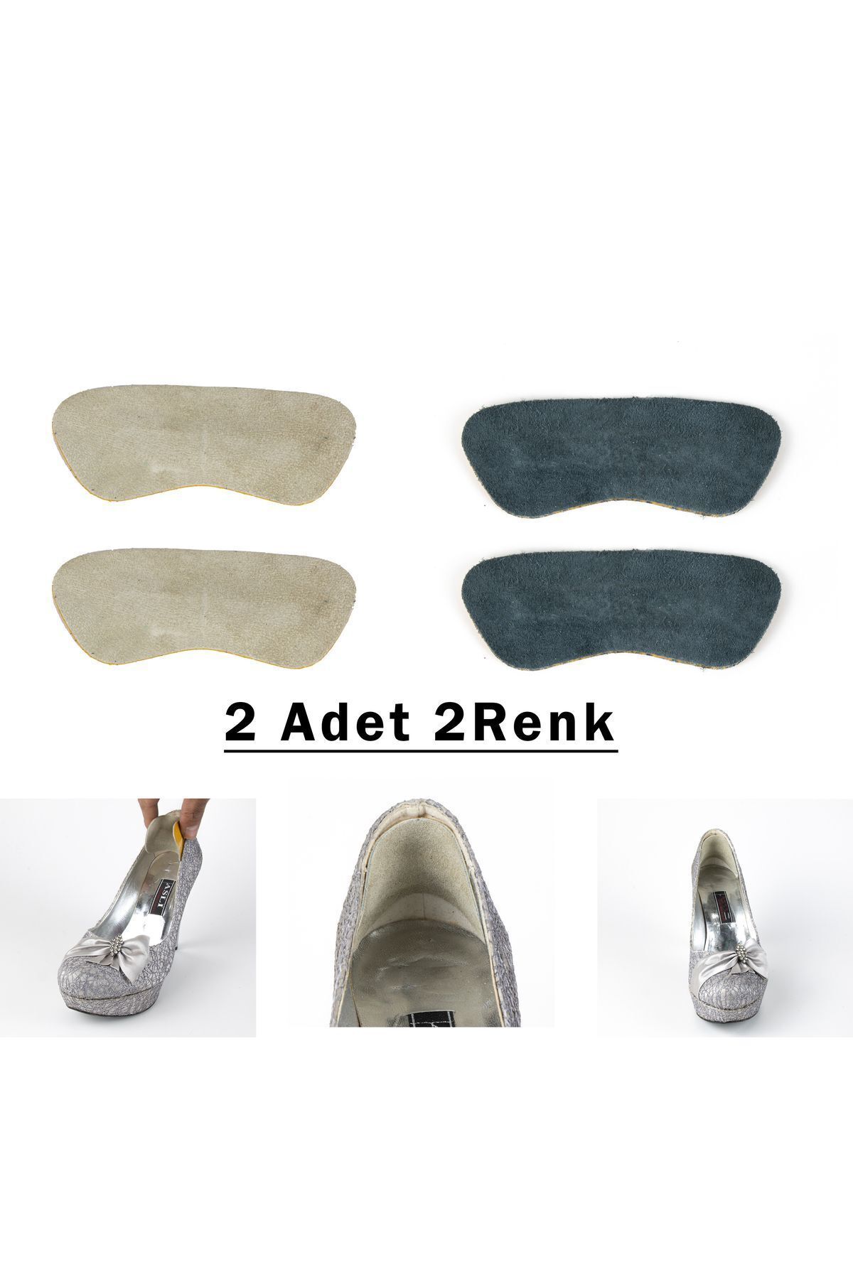 AboutThePerfect Yumuşak Dolgulu Topuk Pedi, Kendinden Yapışkanlı, Rahat ve Numara Küçültme Özellikli