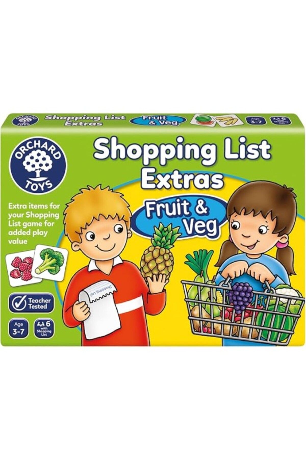 ShopZum Orchard Alişveriş Listesi Meyveler Ve Sebzeler Ek Paket 3-7 Yaş Eğitici Oyun (090)