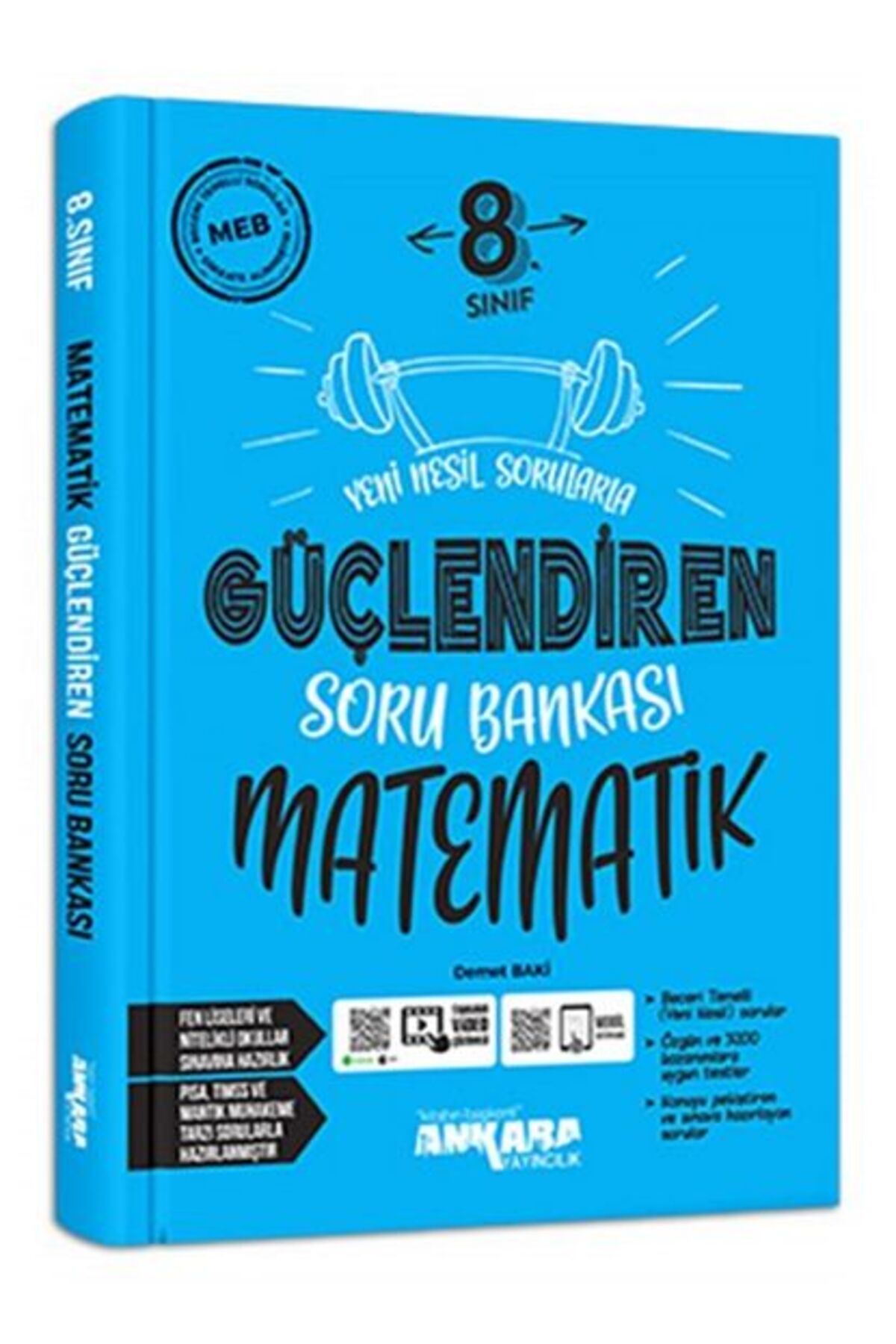 Ankara Yayıncılık 2024 - 2025 Yeni Müfredat 8.Sınıf Güçlendiren MATEMATİK Soru Bankası