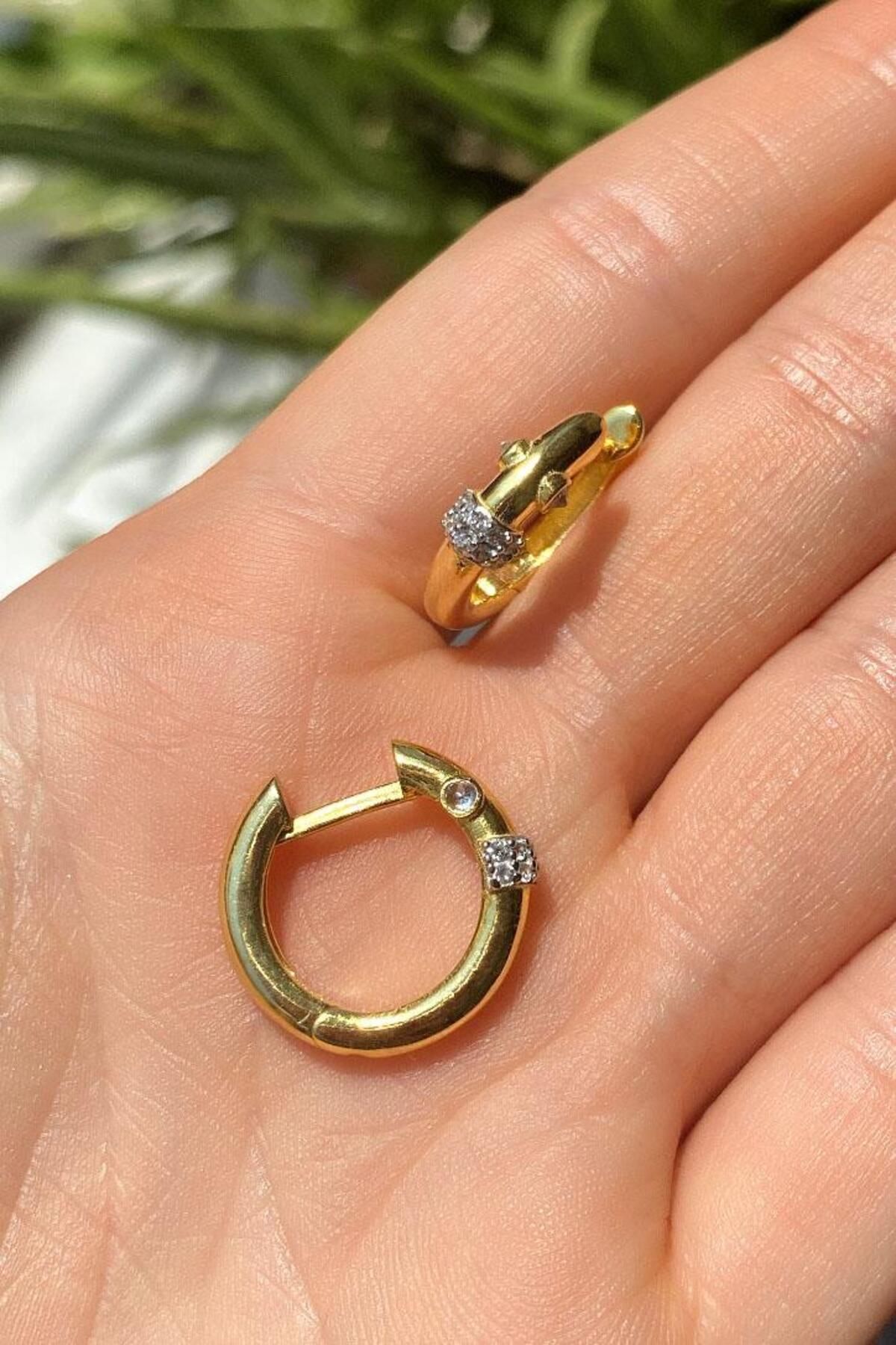 Spossy Silver Jewelry Küçük Boy Serenay Halka Küpe