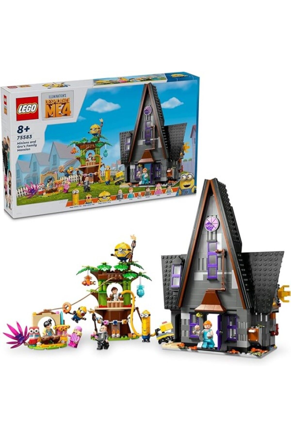 ShopZum Despicable Me 4 Minyonlar Ve Gru'Nun Aile Köşkü 75583 8 Yaş Ve Üzeri Çocuklar İçin Yaratıcı