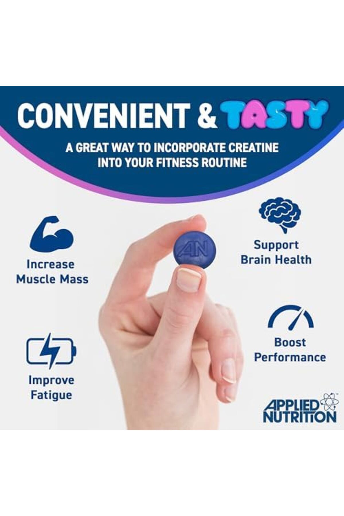 applied nutrition-Creatine Gummies - 3000mg Creatine Monohydrate per Serving - 80 Chewable Vegan Gum 6