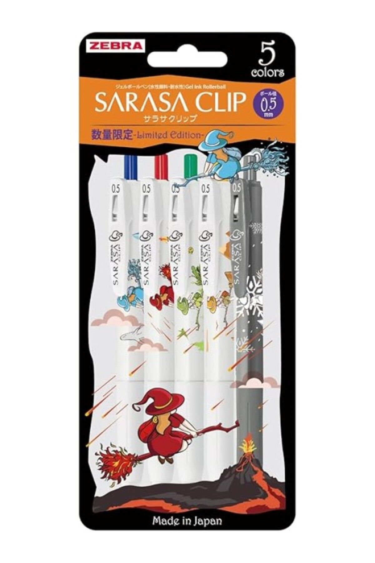 ShopZum Sarasa Clip 0.5Mm Jel Kalem Witch Serisi 5Li Set
