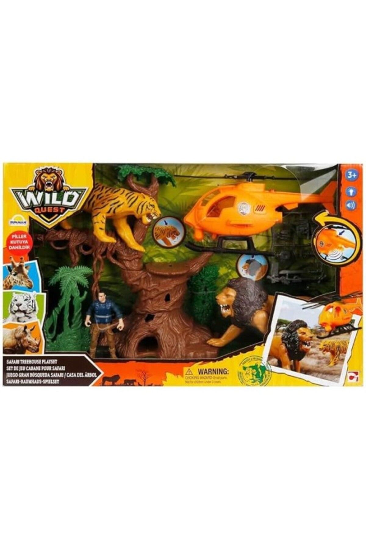 ShopZum Chap Mei Wild Quest Sesli Ve Işıklı Safari Oyun Seti