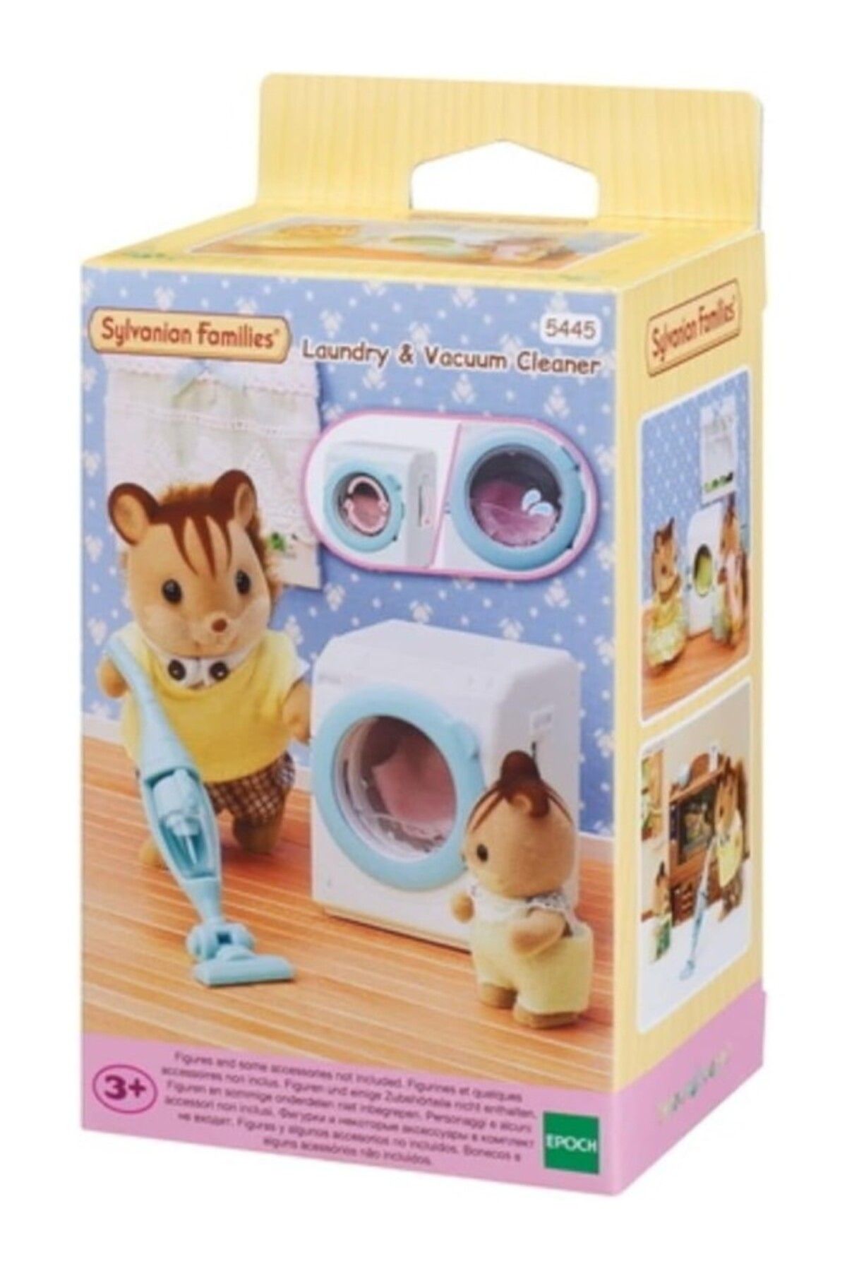 ShopZum Sylvanian Families 5445 Çamaşır Makinası Ve Elektrikli Süpürge, Renkli