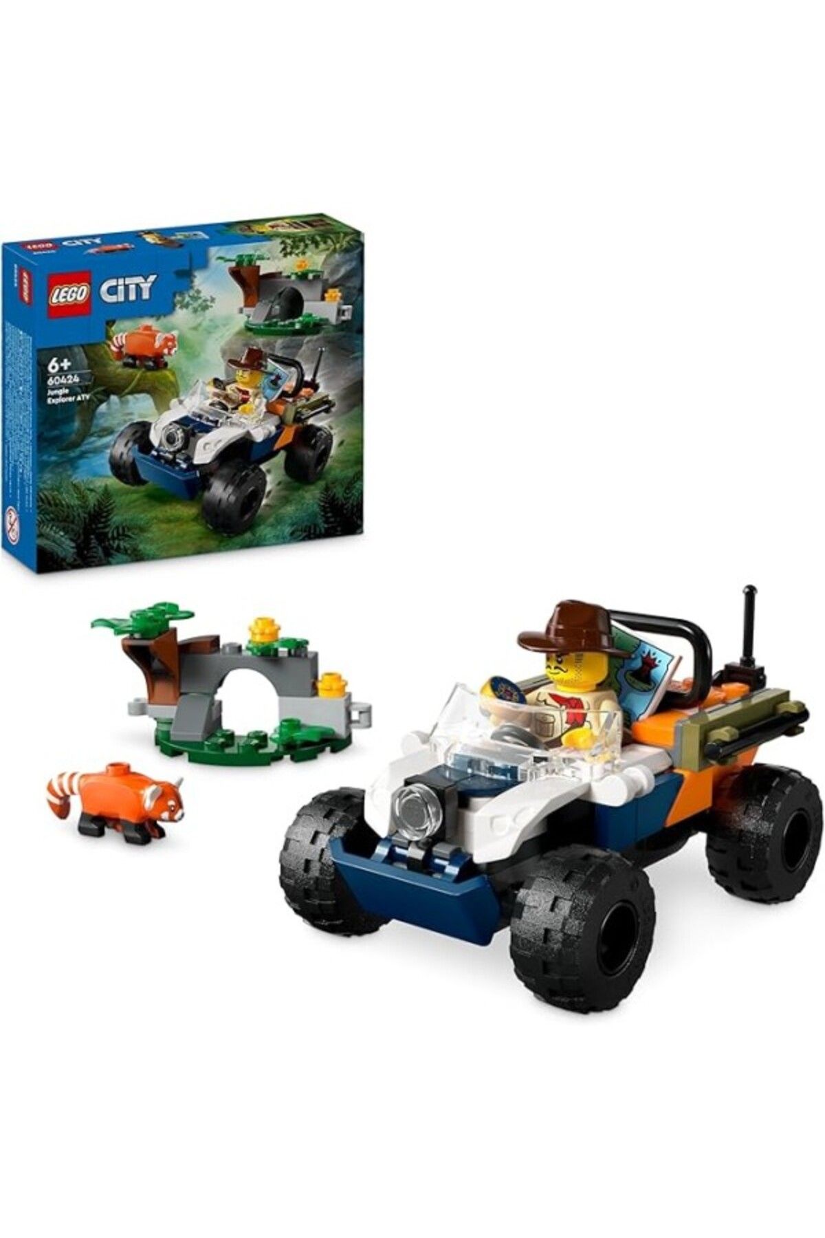 ShopZum Lego City Orman Kaşifinin Atv’Li Kırmızı Panda Görevi 60424-6 Yaş Ve Üzeri Çocuklar Için Yaratıcı