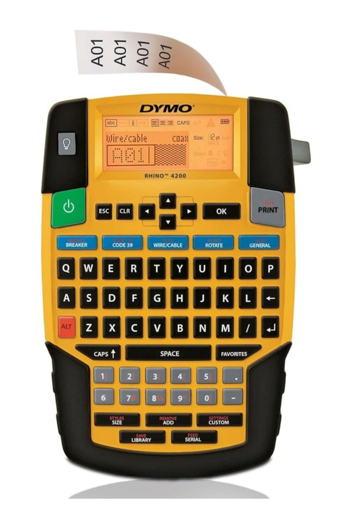 ShopZum Rhinopro 4200, Elde Taşınır Endüstriyel Etiketleme Makinesi (6/9/12/19 Mm Rhino Şeritlerle