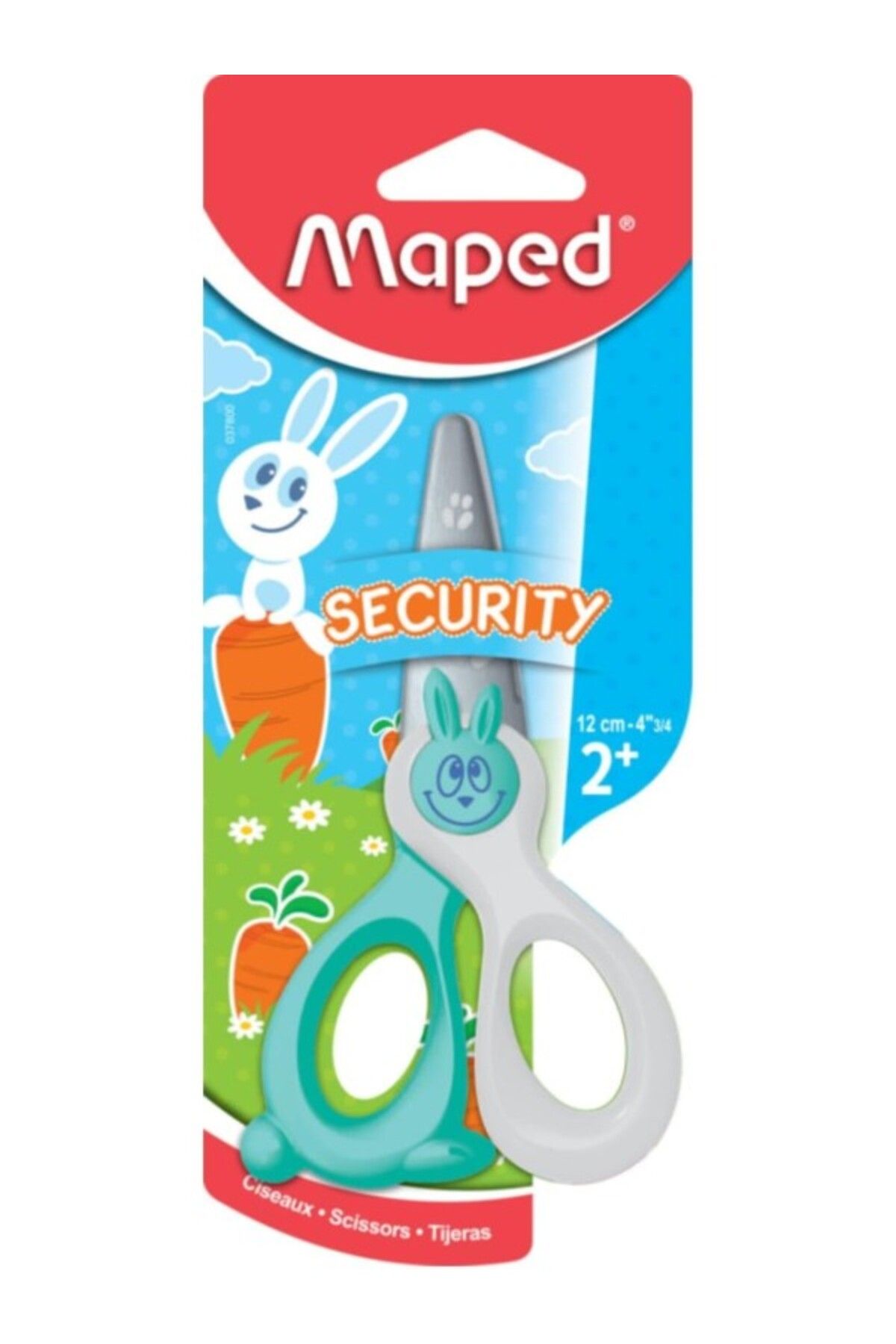 ShopZum Baker Ross Kidi Cut Makas, 12 Cm, Çocuklar Için Fiberglas Bıçaklı