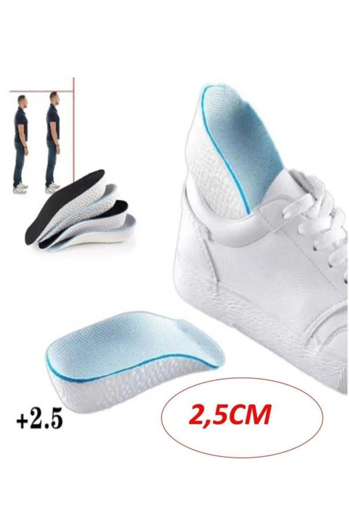 AboutThePerfect 2.5 cm Erkek Gizli Topuk Yükseltici Ortopedik Tabanlık Köpük Boy Uzatıcı