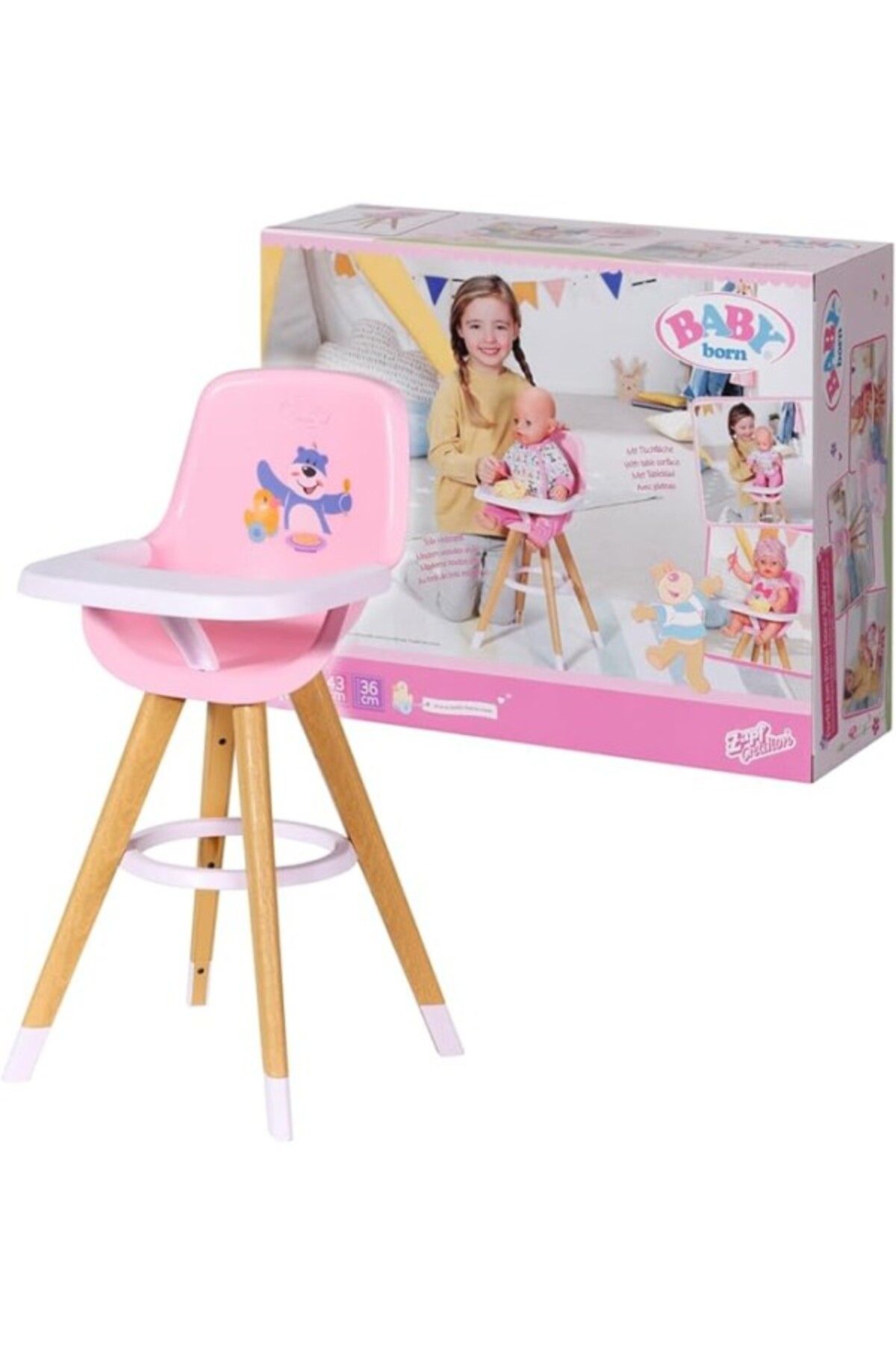 ShopZum Baby Born Zapf Creation Oyuncak Mama Sandalyesi