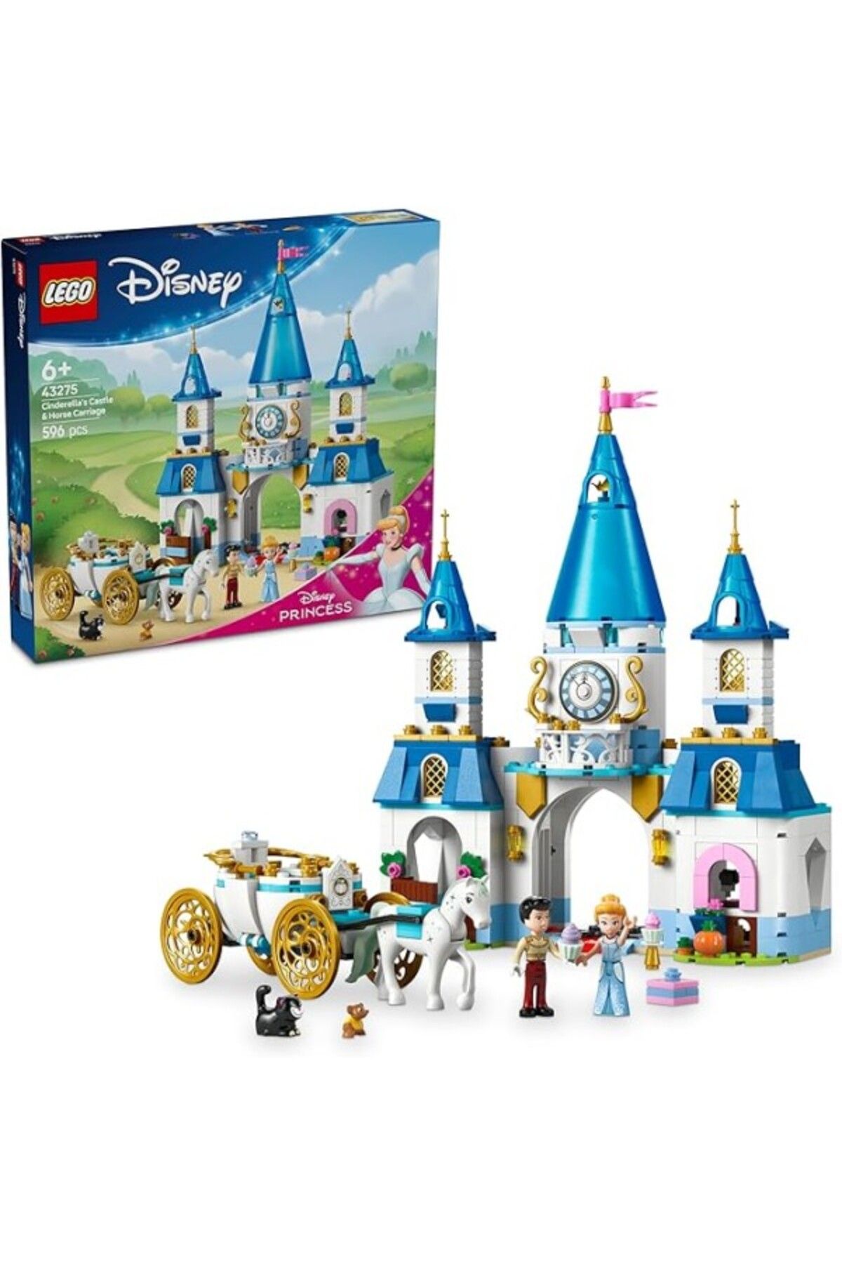 ShopZum Lego ǀ Disney Princess Sindirella’Nın Şatosu Ve At Arabası 43275-6 Yaş Ve Üzeri Prenses Seven